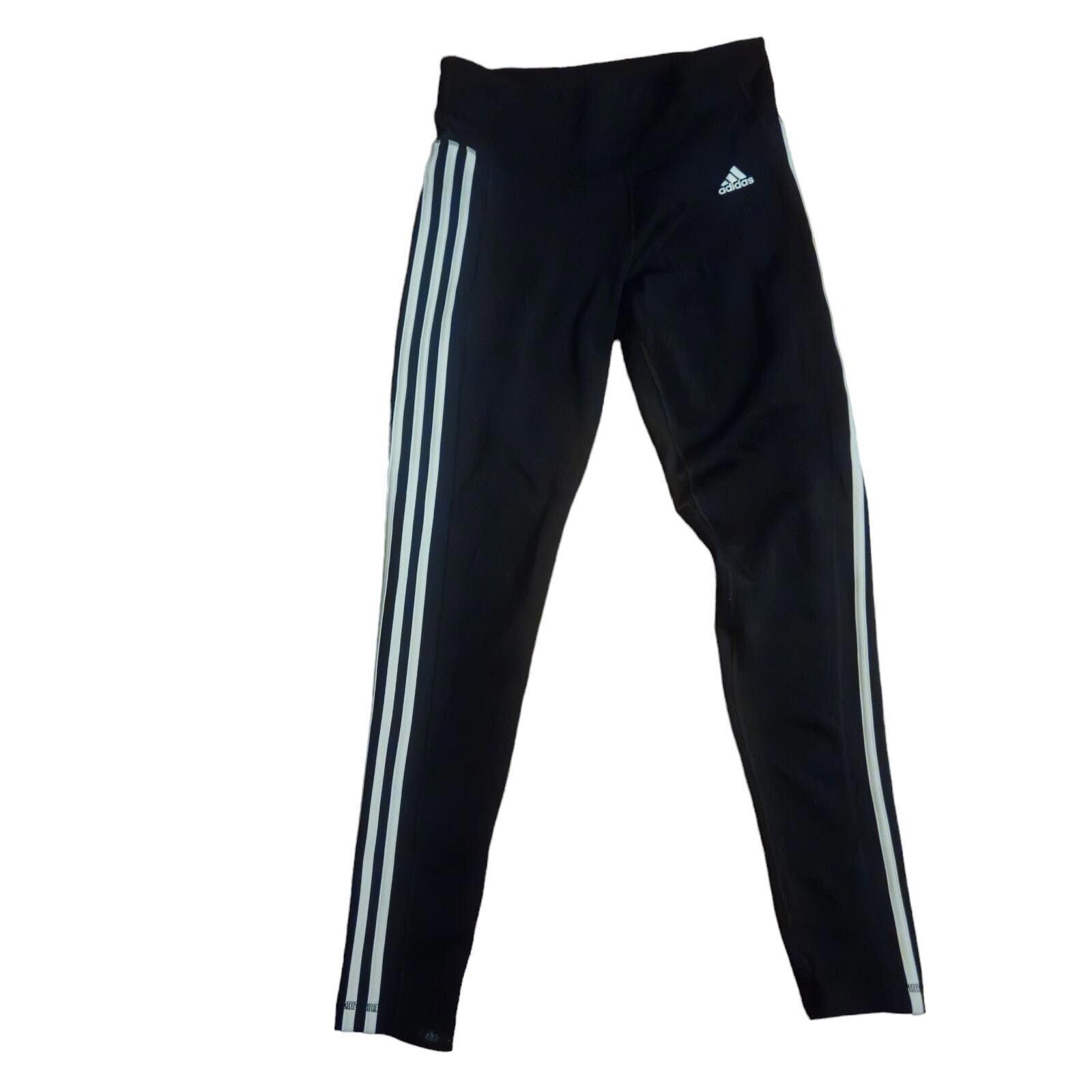Adidas Adidas 3-Stripes Leggings Black White Size M Size 32" / US 10 / IT 46 - 3 Thumbnail