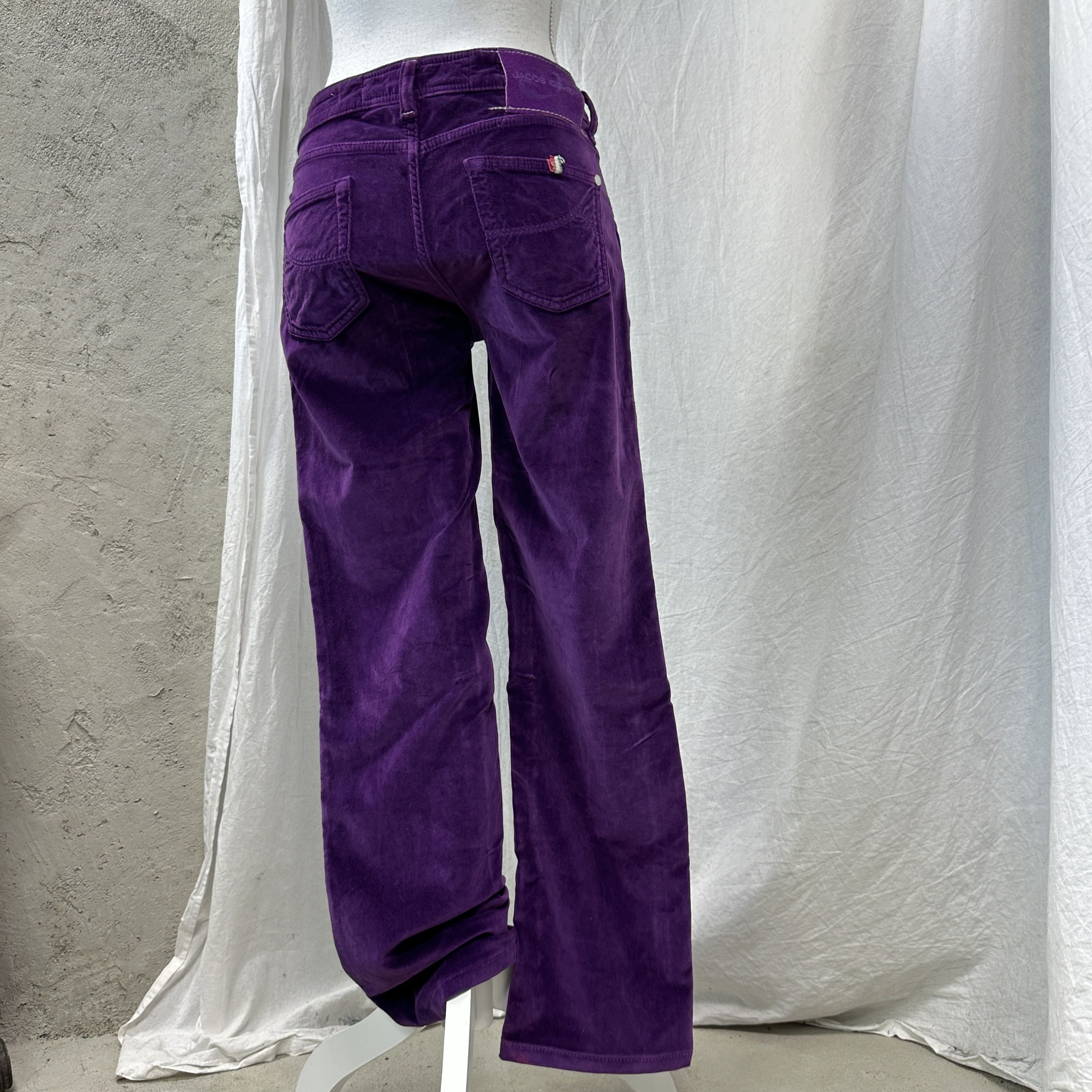 Jacob Cohen Vintage Avant Garde Velvet Purple Jakob Cohen Pants Y2K Size 29" - 9 Thumbnail