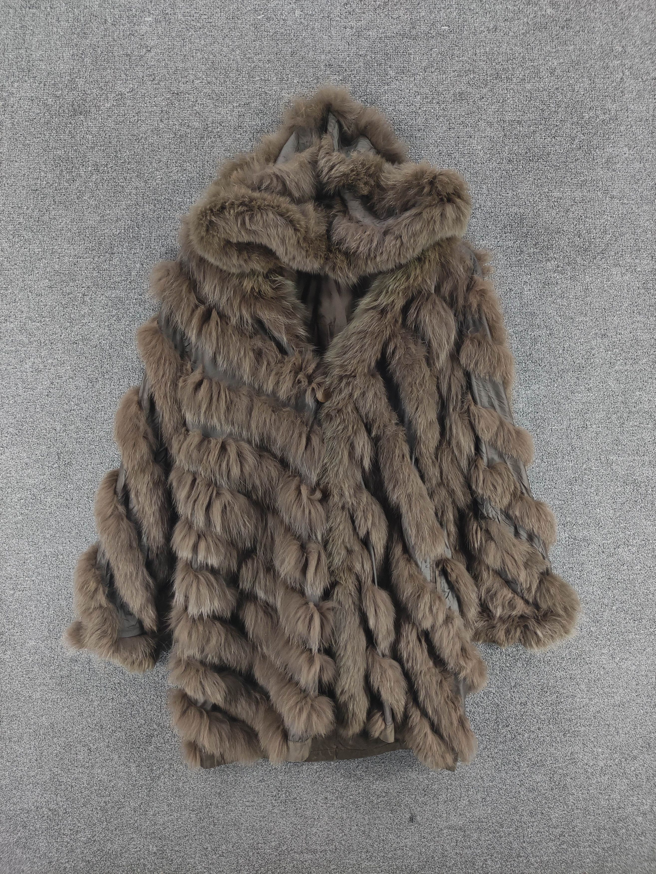 Vintage Vintage Fur Fox Reversible Jacket With Hoodie Size M / US 6-8 / IT 42-44 - 1 Thumbnail