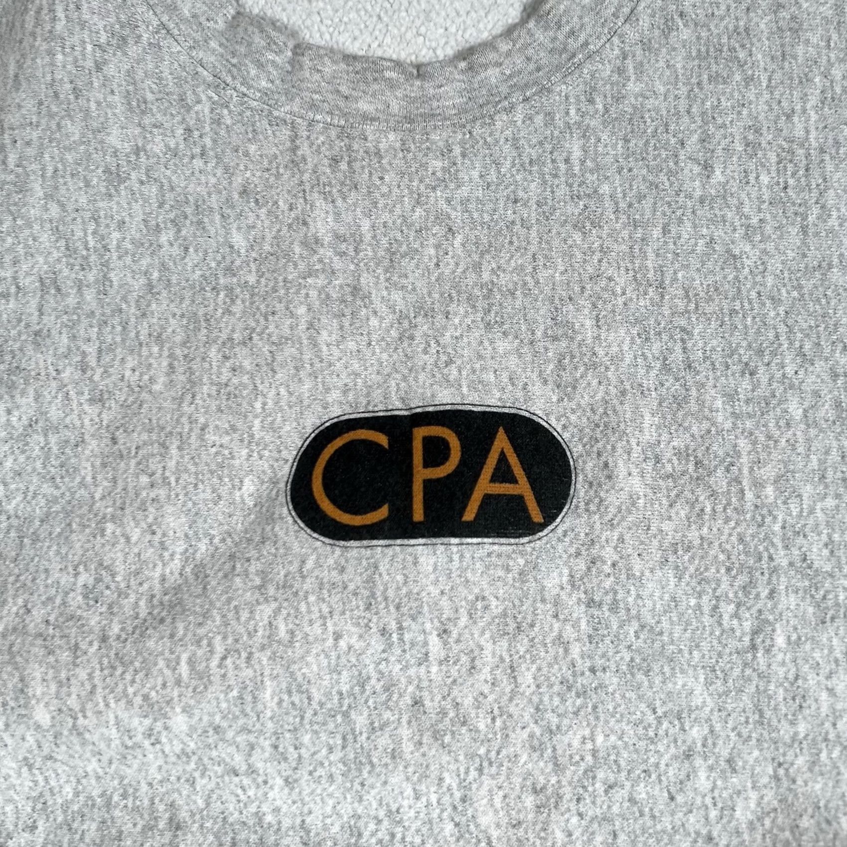 Lee VINTAGE Lee Sweatshirt Crewneck Mens Size M Gray Heather Pullover - CPA Stains Waist/Length 25in Pit 22in Size US M / EU 48-50 / 2 - 3 Thumbnail