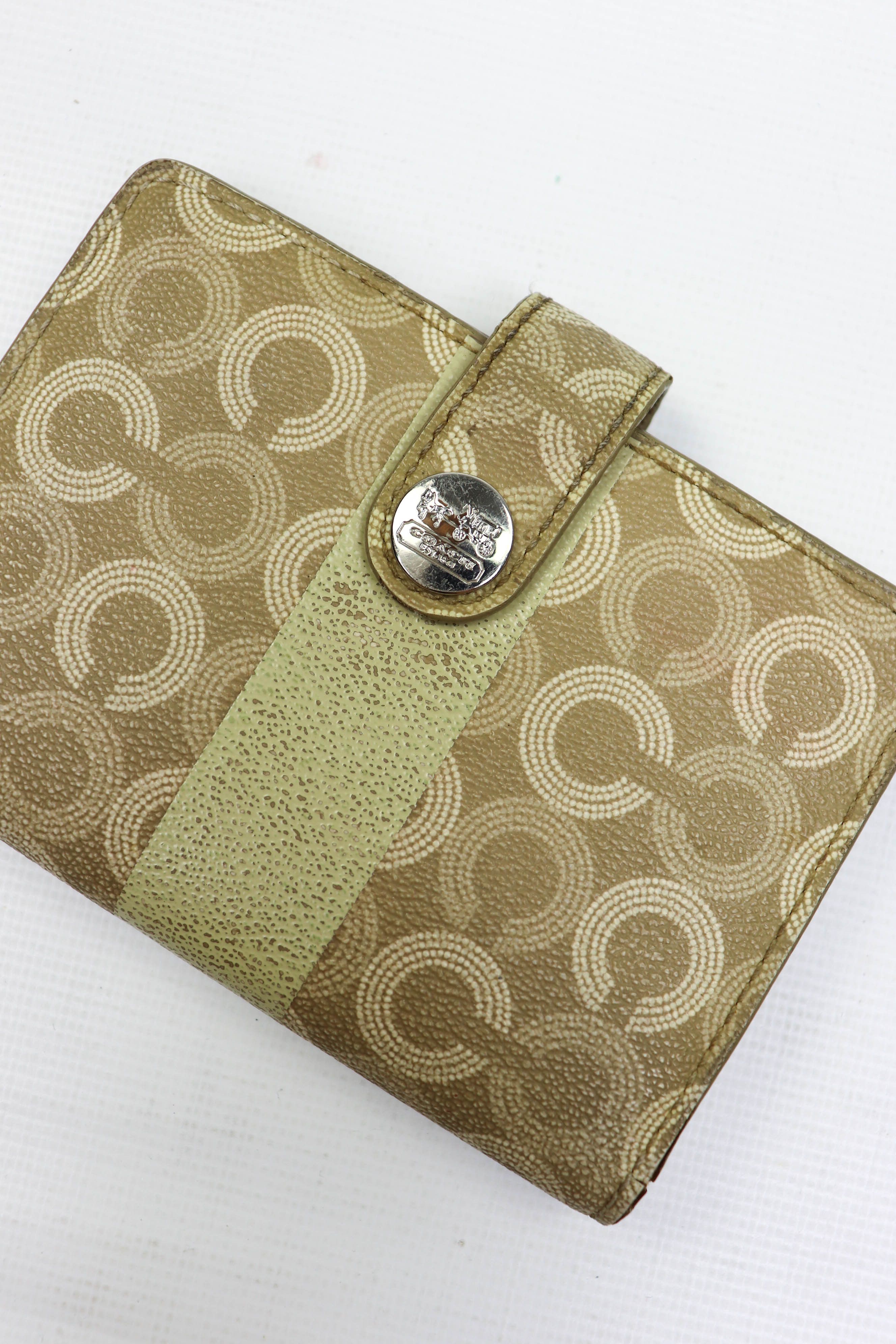 Coach Coach Vintage Beige Monogram Small Wallet Size ONE SIZE - 4 Thumbnail
