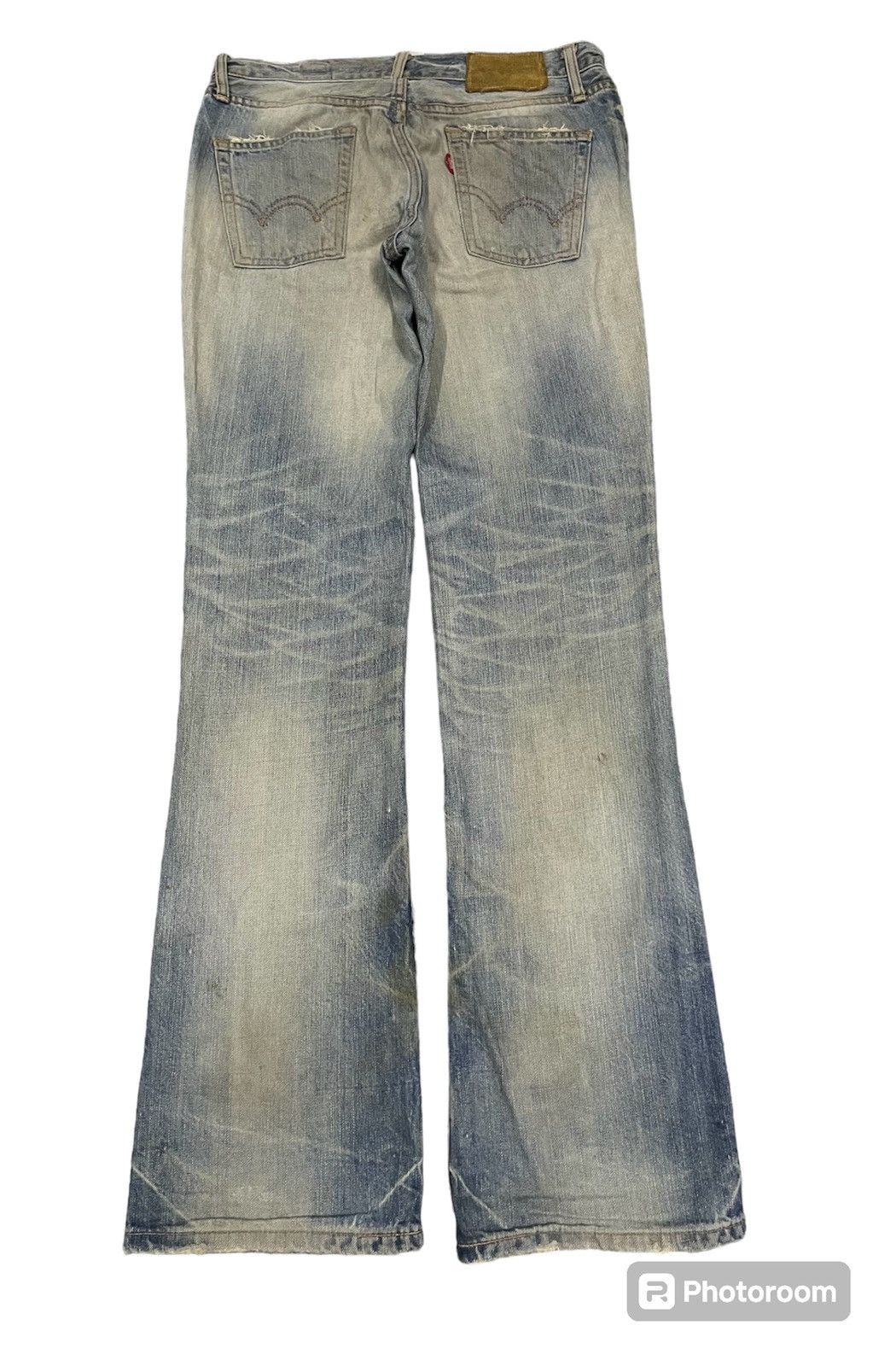 Edwin 90s OG EDWIN 512 RV DISTRESSED JEANS FLARE Size US 30 / EU 46 - 3 Thumbnail