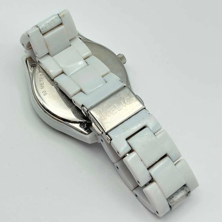 Relic Silver & White Relic Watch Size ONE SIZE - 4 Thumbnail