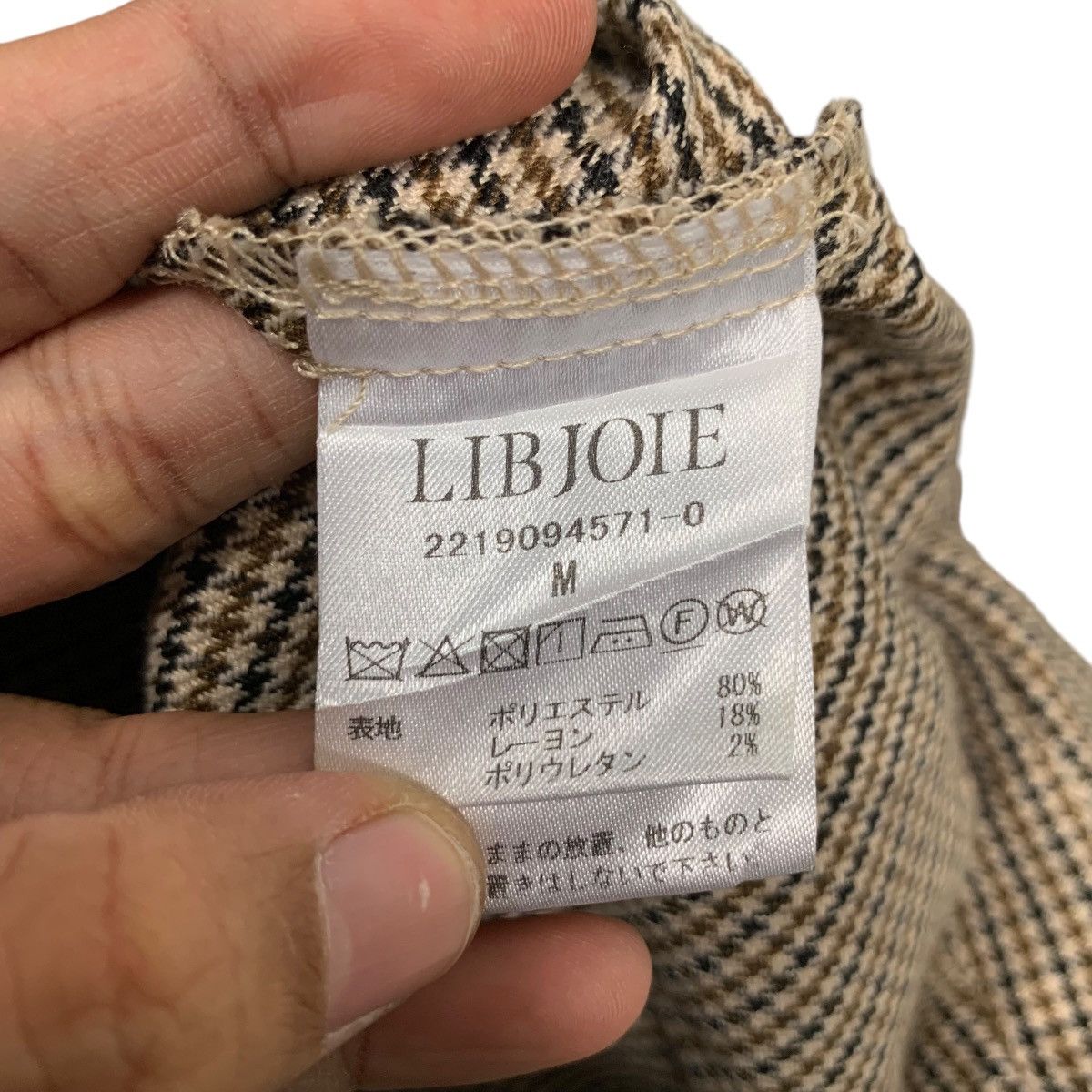 Japanese Brand LIBJOIE Houndstooth Pattern Jumpsuit Coverall #2867-C129 Size 28" / US 6 / IT 42 - 10 Thumbnail
