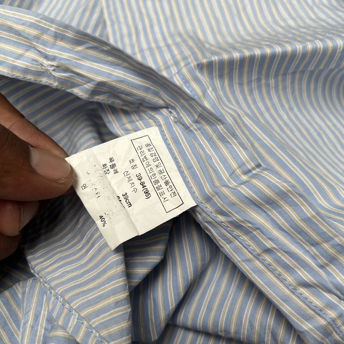 Balenciaga × Vintage Vintage Balenciaga Button Ups Shirt Sky Blue Stripe Size US M / EU 48-50 / 2 - 6 Thumbnail