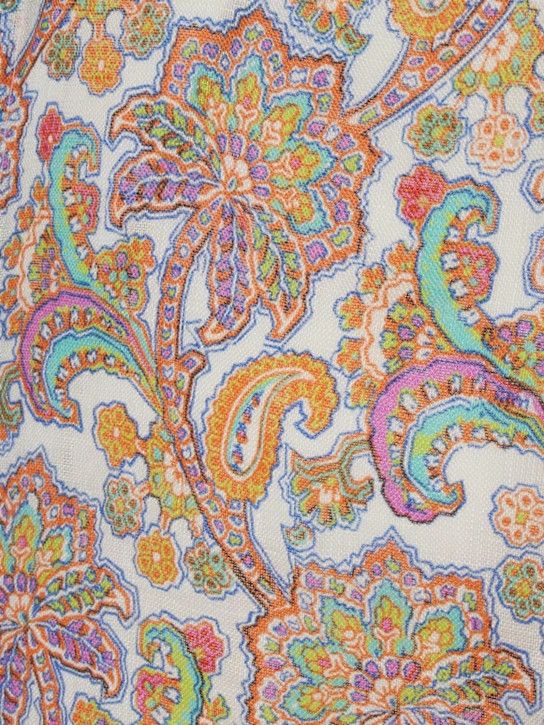 Etro o1lsvrm0425 Printed Linen Shirt in Multicolor Size US L / EU 52-54 / 3 - 5 Thumbnail