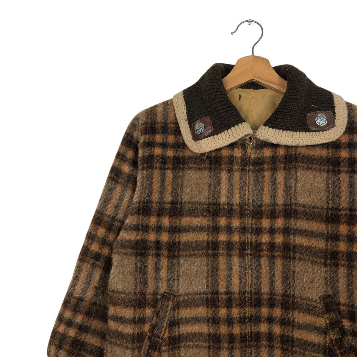 Japanese Brand 🔥VINTAGE CHORE WORK WOOL JACKET TARTAN CHECK ISSEY MIYAKE Size US M / EU 48-50 / 2 - 9 Thumbnail