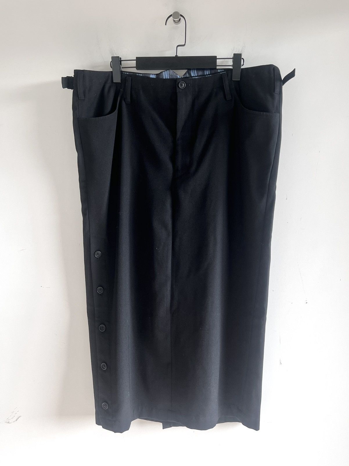 Yohji Yamamoto Yohji Yamamoto Pour Homme W/GABARDINE RIGHT SIDE VENTS SKIRT Size US 32 / EU 48 - 14 Thumbnail
