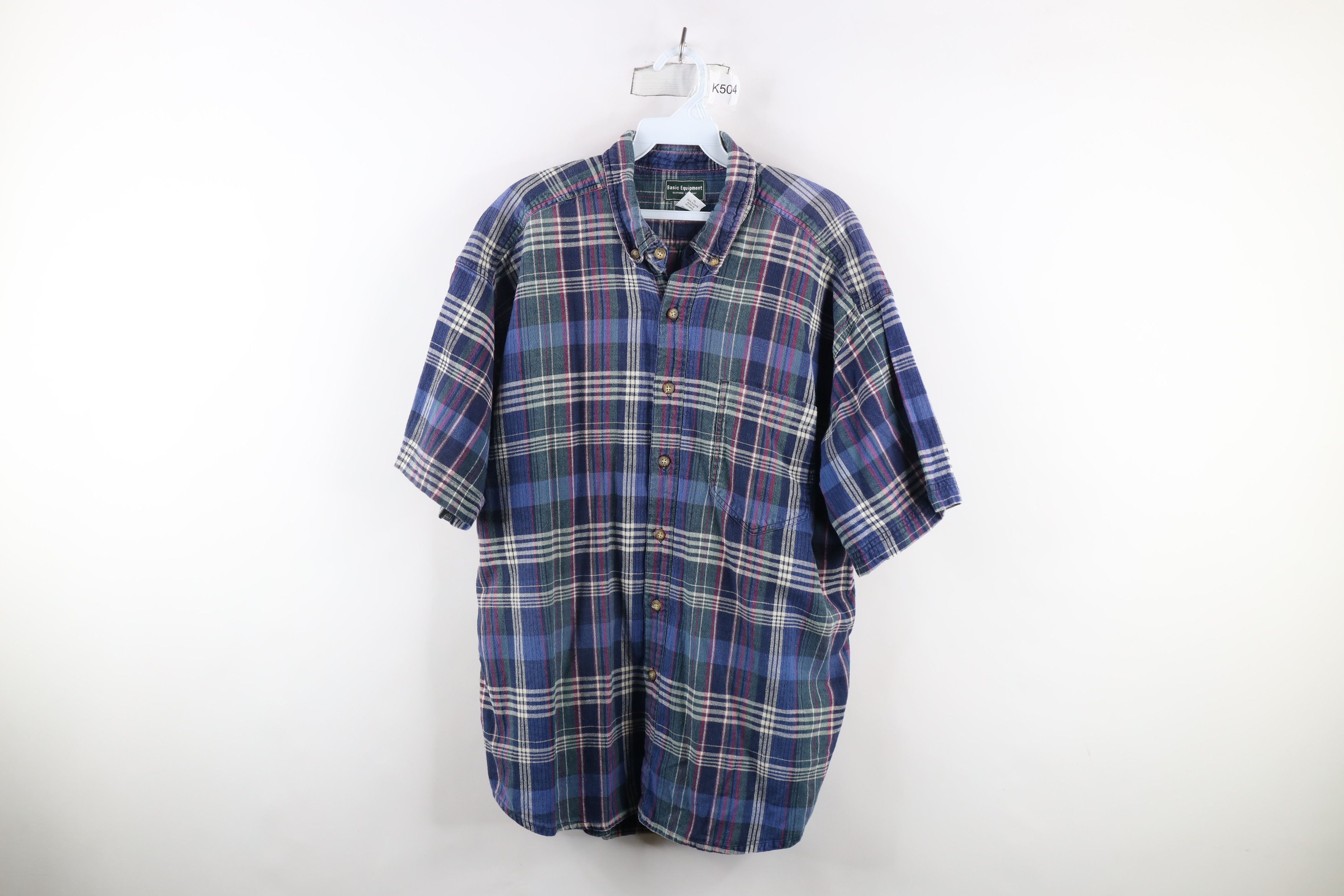 Vintage Vintage 90s Streetwear Weave Short Sleeve Button Down Shirt Size US XL / EU 56 / 4 - 1 Thumbnail