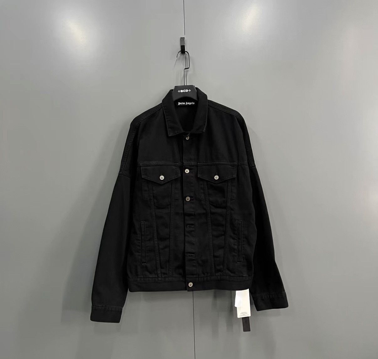 Palm Angels Black Denim Jacket with Button Closure, Size M Size US M / EU 48-50 / 2 - 1 Thumbnail