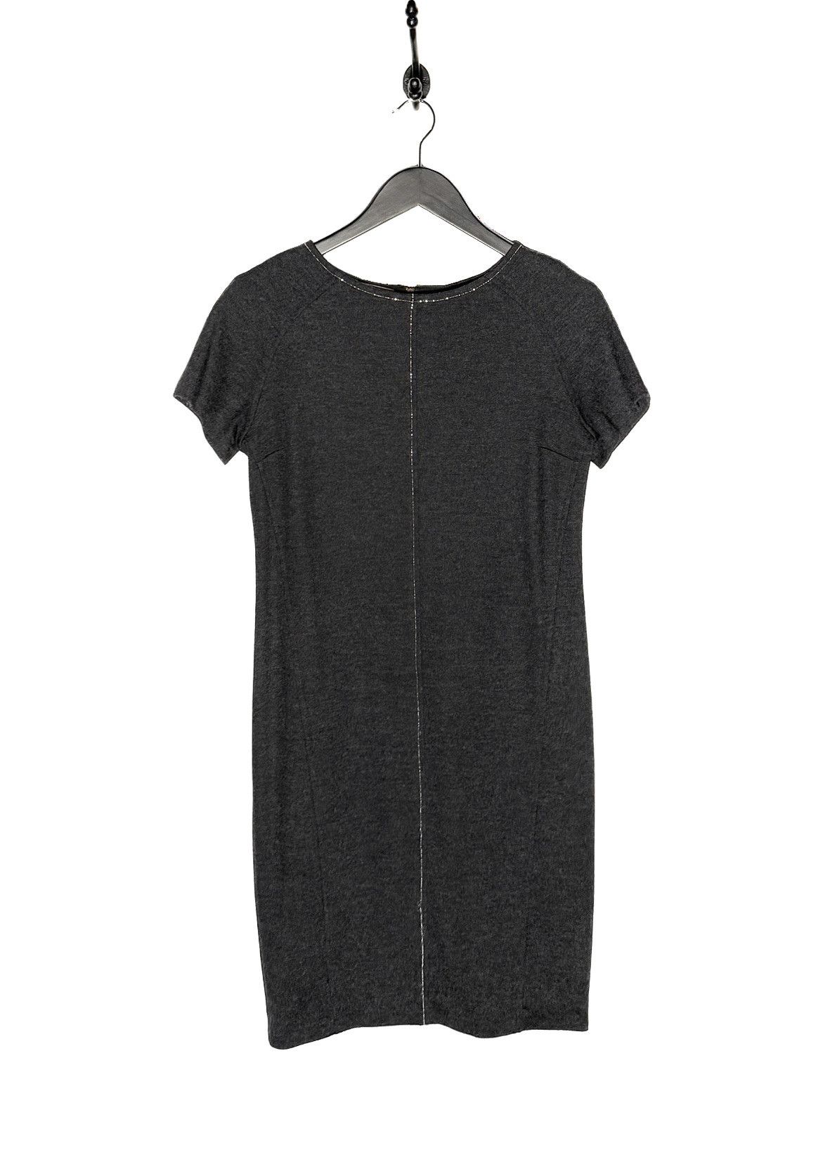 Brunello Cucinelli Brunello Cucinelli Charcoal Wool Monili Accent Dress Size XS / US 0-2 / IT 36-38 - 1 Thumbnail