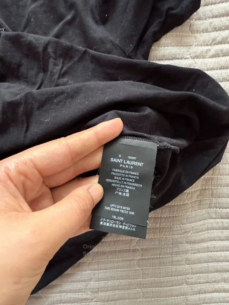 Yves Saint Laurent YSL Saint Laurent Black Graphic T-Shirt. Size US M / EU 48-50 / 2 - 7 Thumbnail