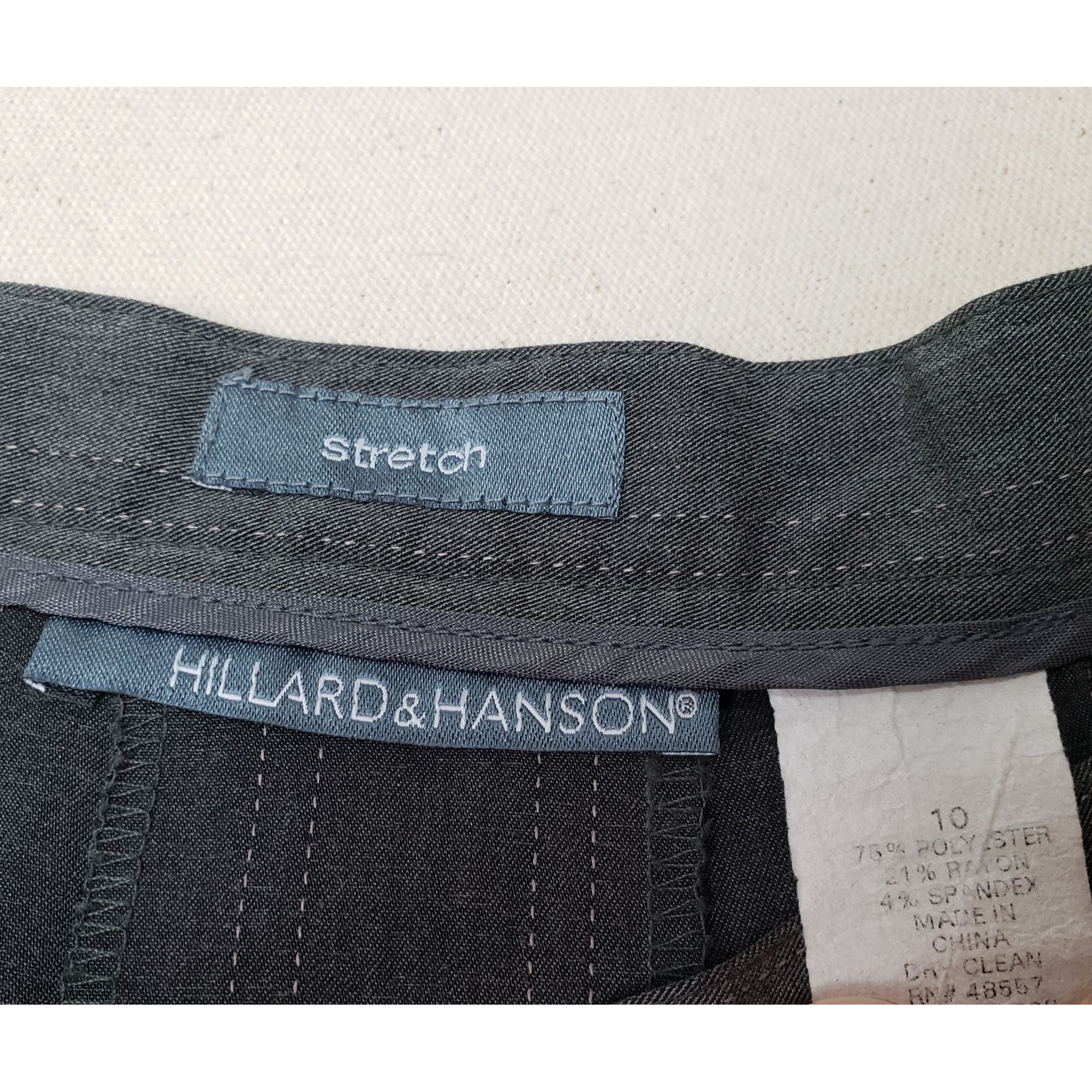 Other Hillard & Hanson Womens Mid-Rise Panel Gray Stretch Skirt 10 Size 28" / US 6 / IT 42 - 4 Thumbnail