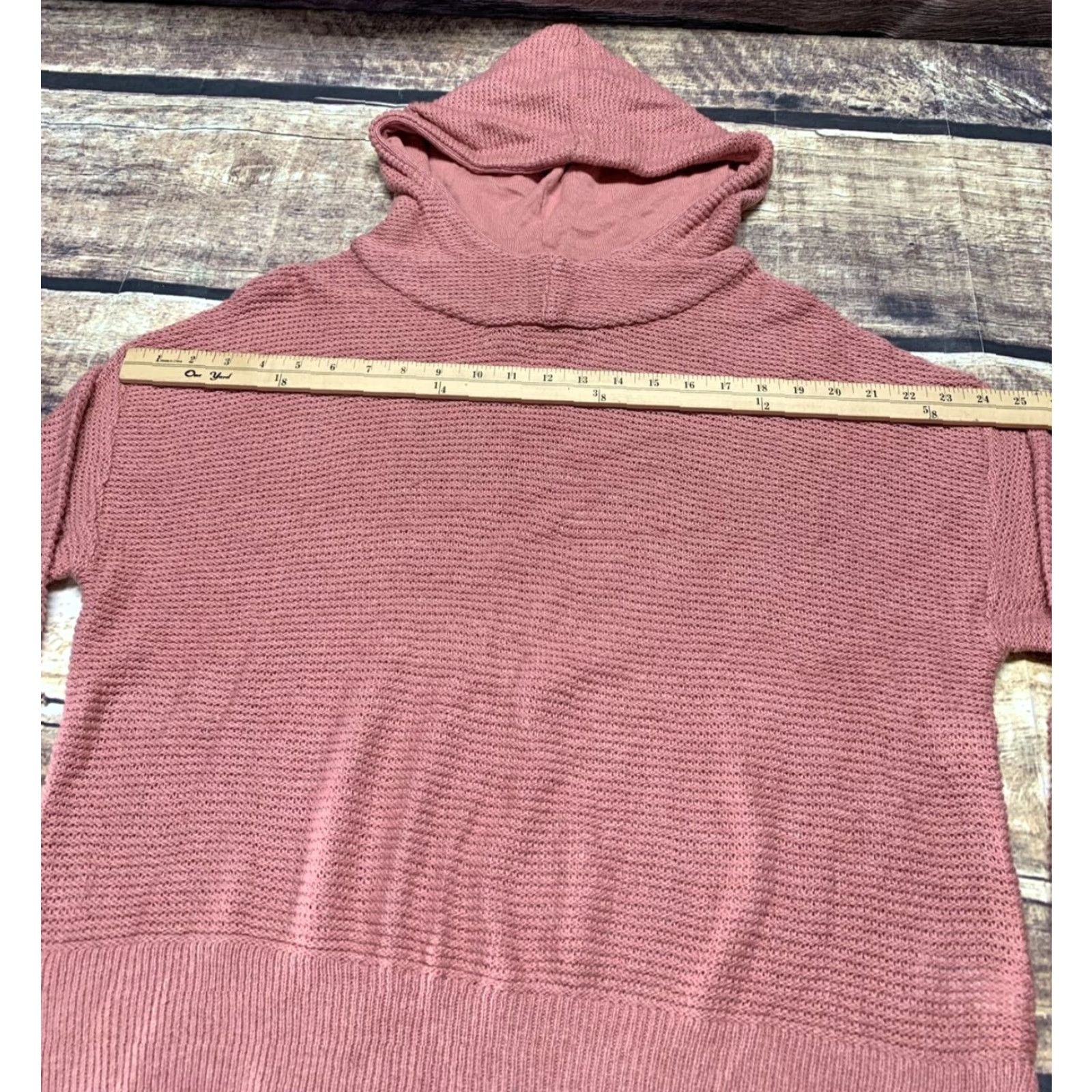 Vintage All in Motion Women's Rose Red Long Sleeve Hooded Sweater XL Extra Large NEW NWT Size XL / US 12-14 / IT 48-50 - 2 Thumbnail