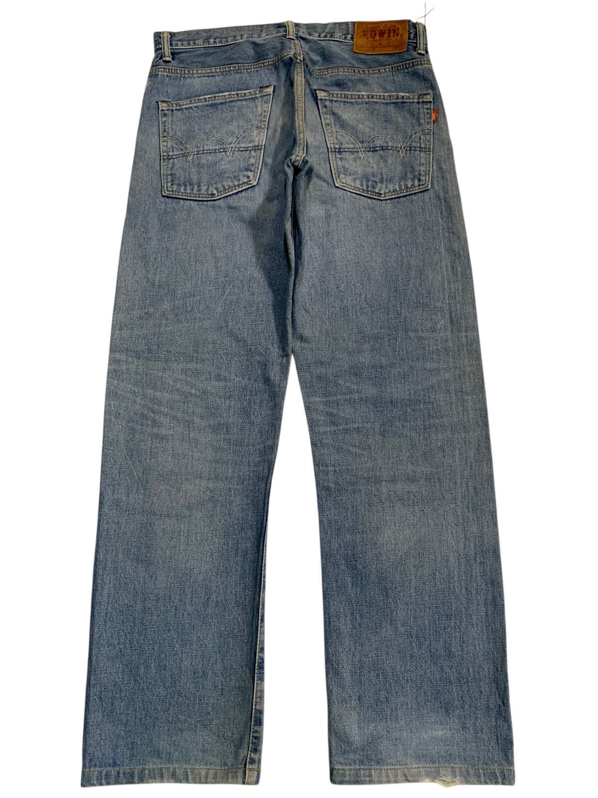 Japanese Brand VINTAGE EDWIN SELVEDGE 505Z JAPANESE FADED DISTRESSED DENIM Size US 34 / EU 50 - 2 Thumbnail