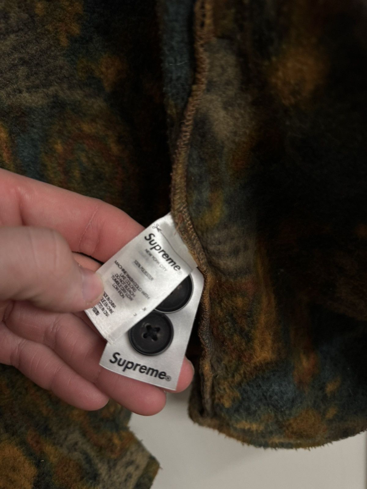 Supreme × Vintage Rare supreme button up fleece Size US XL / EU 56 / 4 - 7 Thumbnail