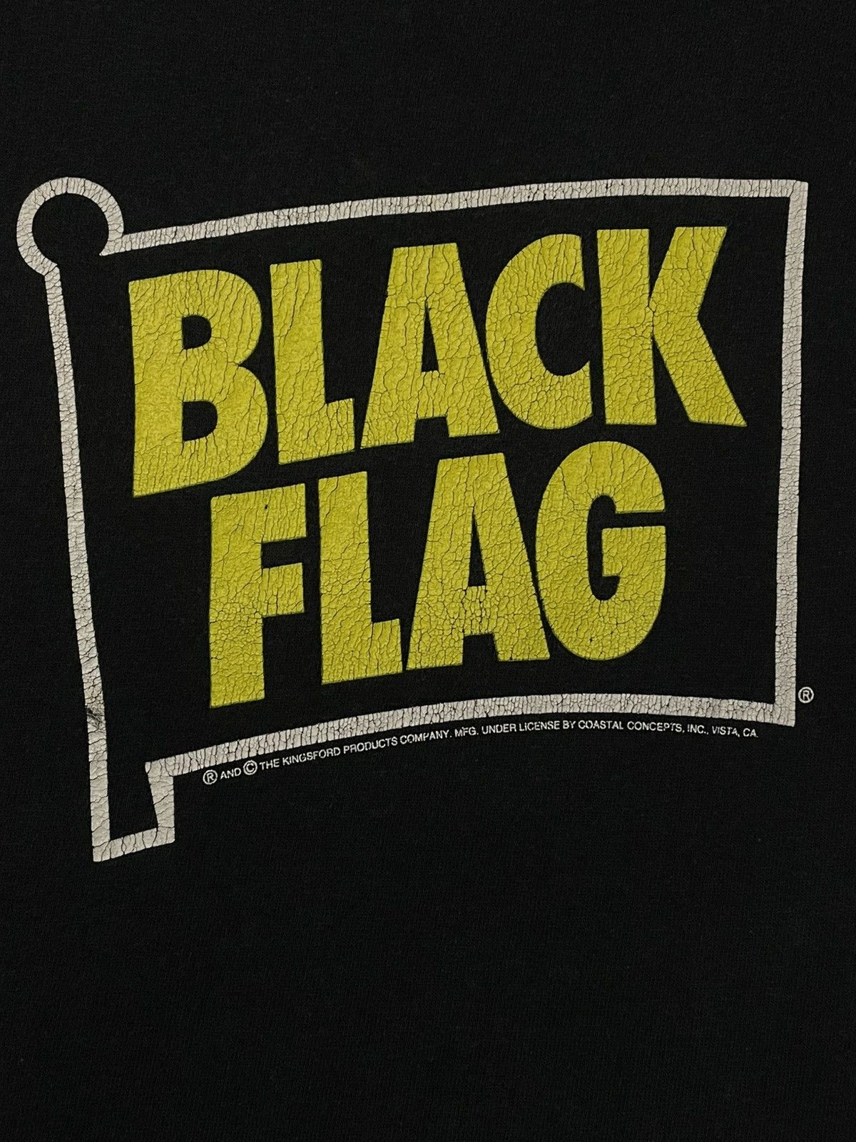 Band Tees Vintage Original Black Flag Punk Rock Band Sunfaded Og Tee Size US M / EU 48-50 / 2 - 6 Thumbnail