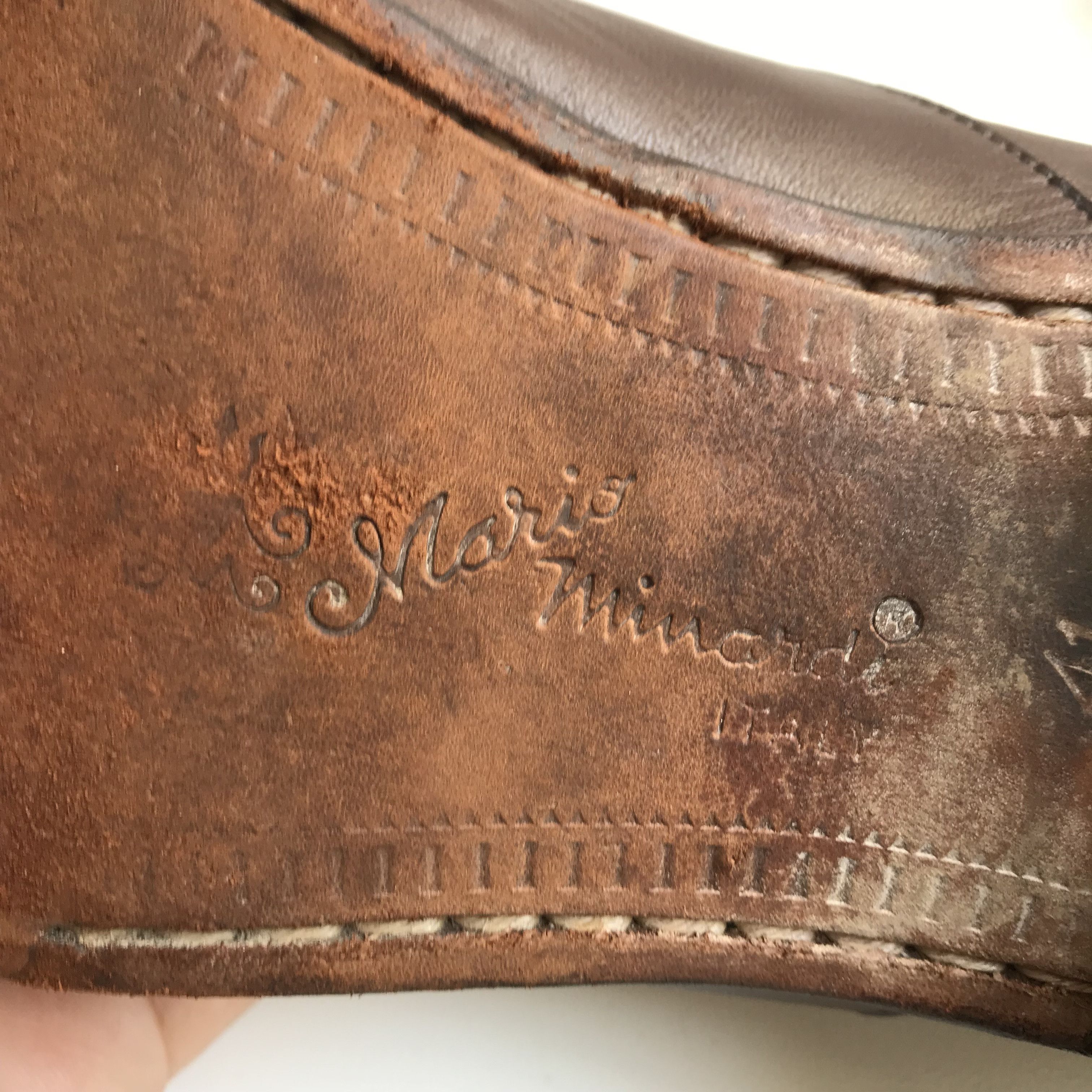 Designer Vintage Mario Minardi italian Penny Loafer Tassle brown Size US 8 / EU 41 - 8 Thumbnail