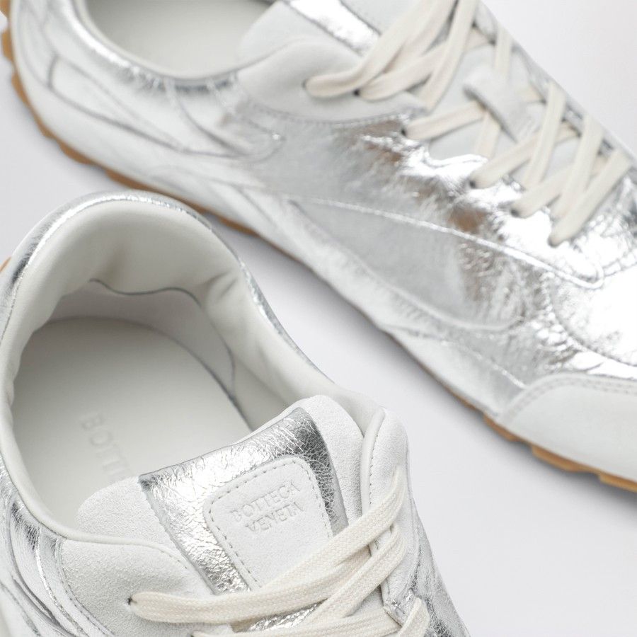 Bottega Veneta o1d2blof0226 Low-Top Sneakers in Silver Size US 12 / EU 45 - 5 Thumbnail