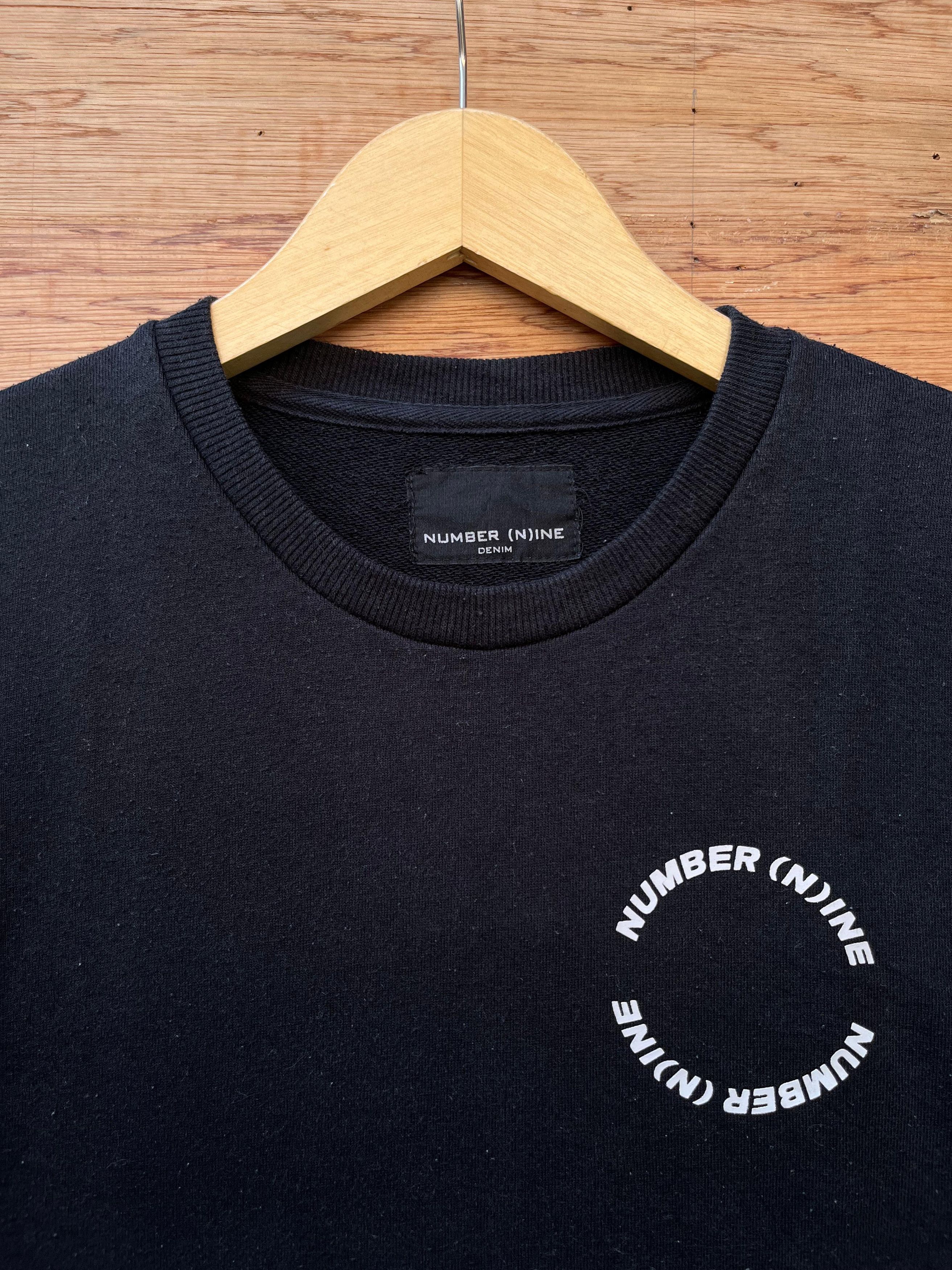 Number (N)ine Number (N)ine Black Sweatshirt Size US M / EU 48-50 / 2 - 5 Thumbnail