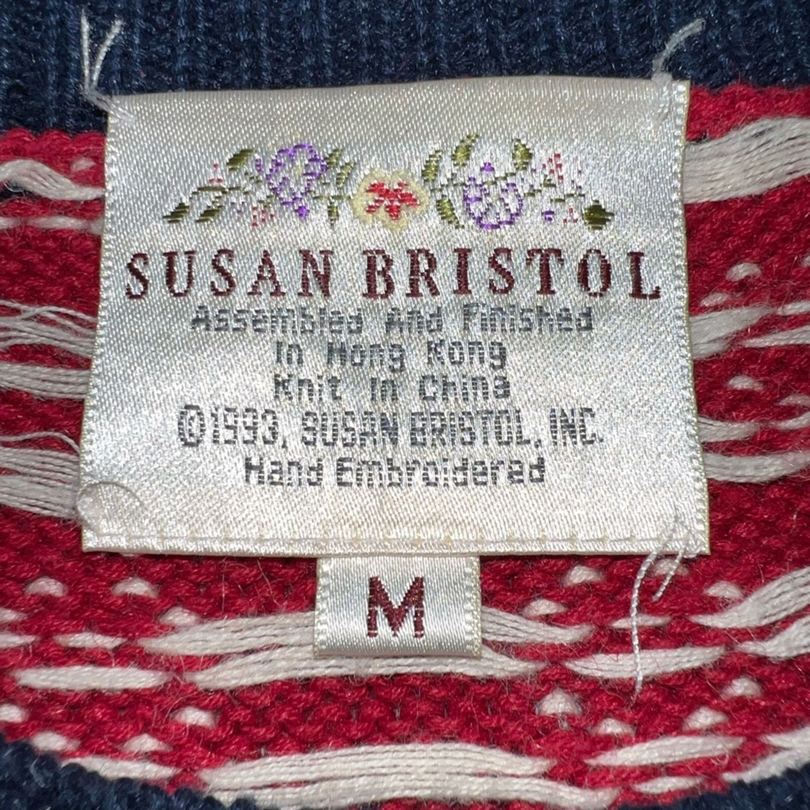 Other Adorable Vintage 90s Susan Bristol Ramie Cotton Sweater! Size M / US 6-8 / IT 42-44 - 7 Thumbnail