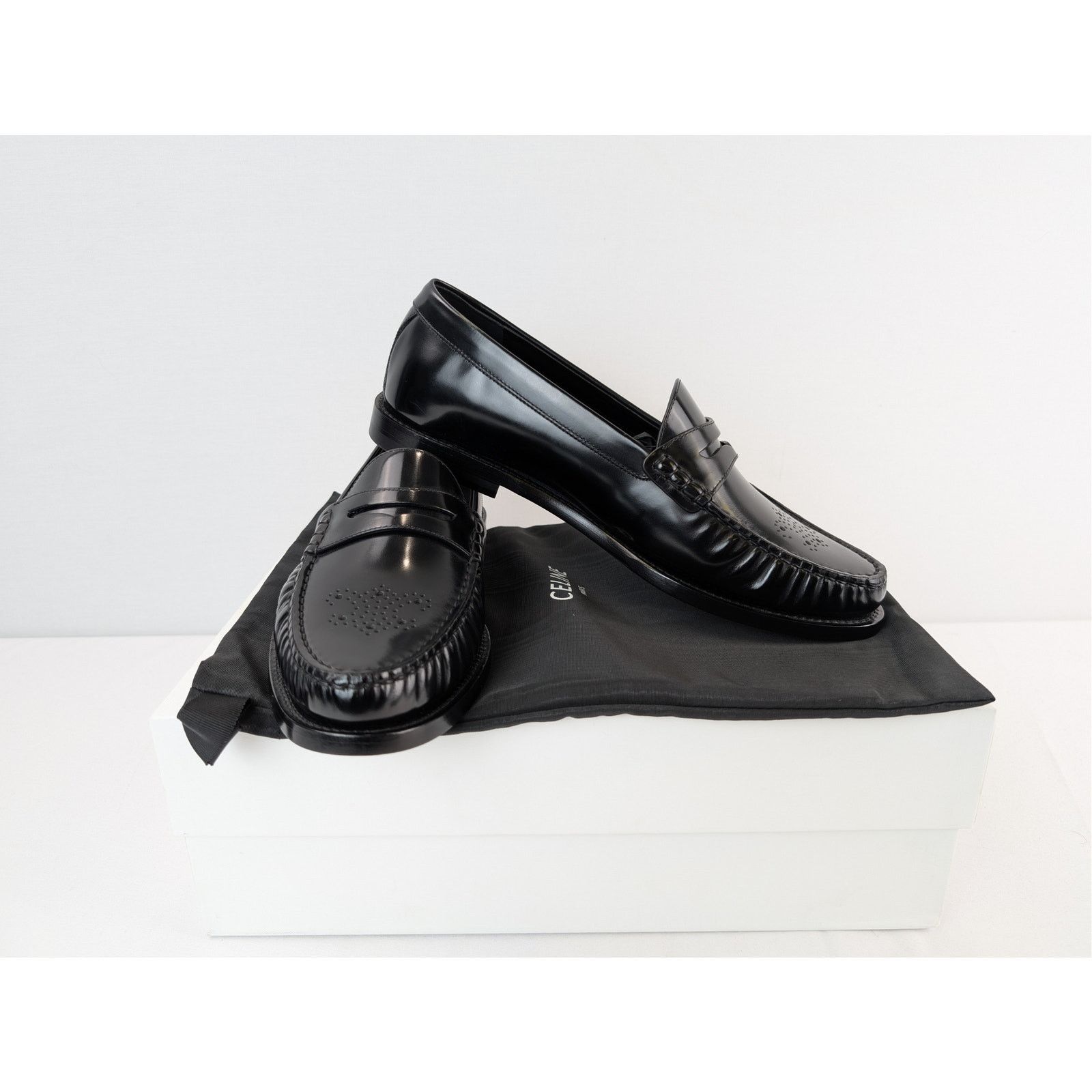 Celine o1rshd1 Vivienne Loafers in Polished Boil Shoe Boots Black Size US 9 / EU 42 - 18 Thumbnail