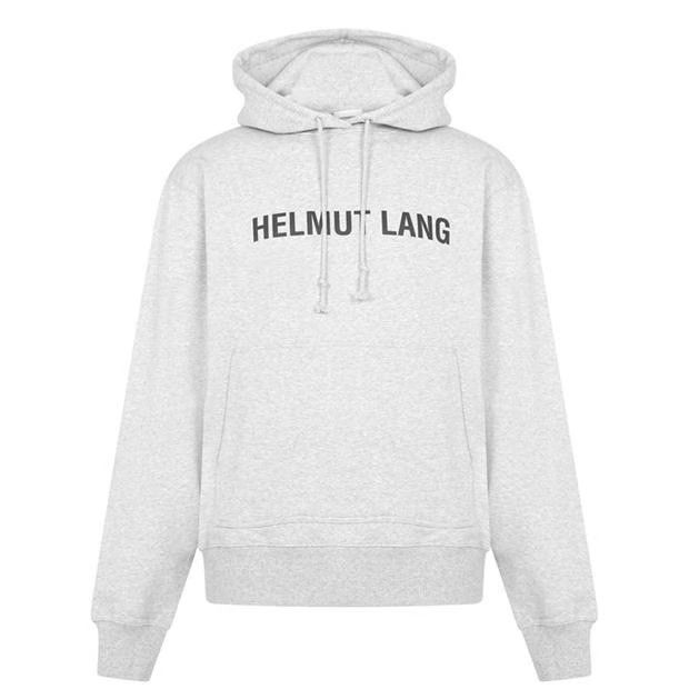 image of Helmut Lang O1G2R1Mq0524 Logo Hoodie In Grey, Men's (Size XL)