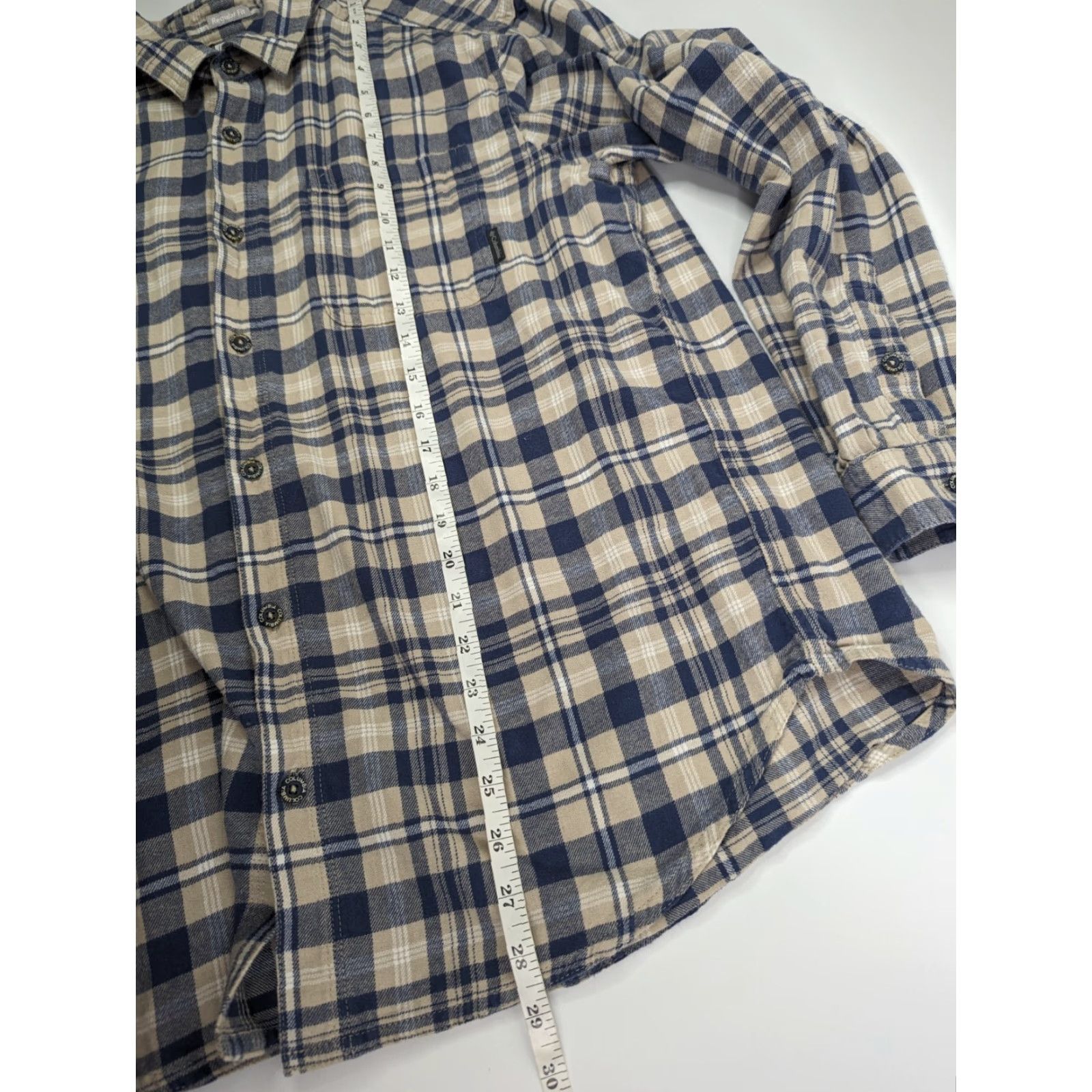Vintage Columbia Shirt Men L Blue Plaid Flannel Button-Up Long Sleeve Casual Outdoor Vintage: No Size US L / EU 52-54 / 3 - 4 Thumbnail
