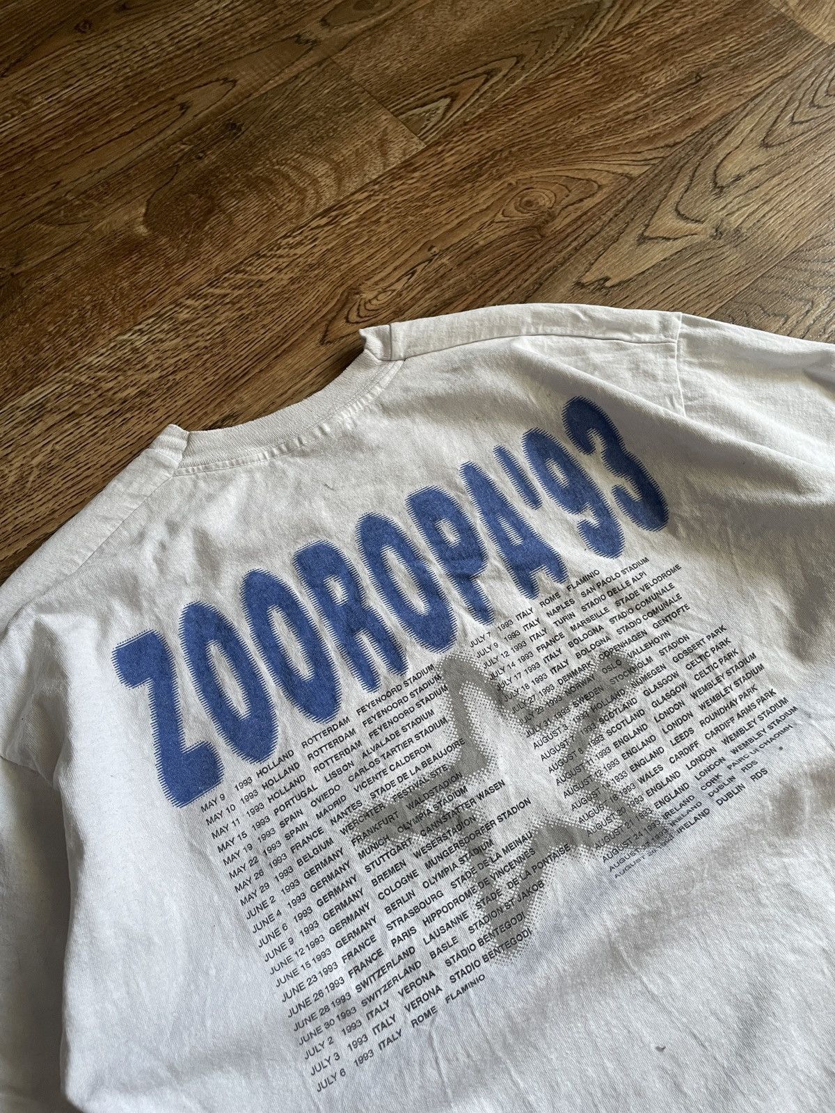 Band Tees × Vintage Vintage U2 T-shirt zooropa 90s tour tee 1993 rock band Size US XL / EU 56 / 4 - 11 Thumbnail