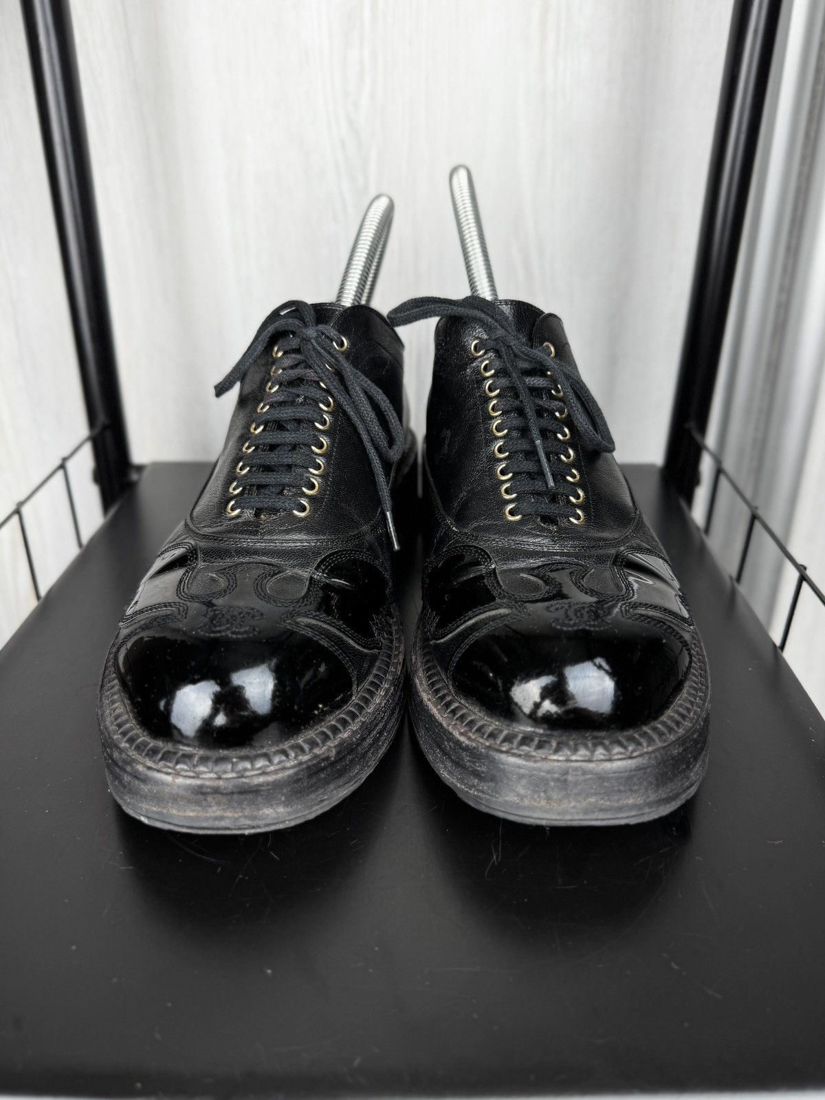Chanel CHANEL 'CC' Logo Utah Eagle Oxford Vintage Shoes size 39C Size US 8 / IT 38 - 9 Thumbnail