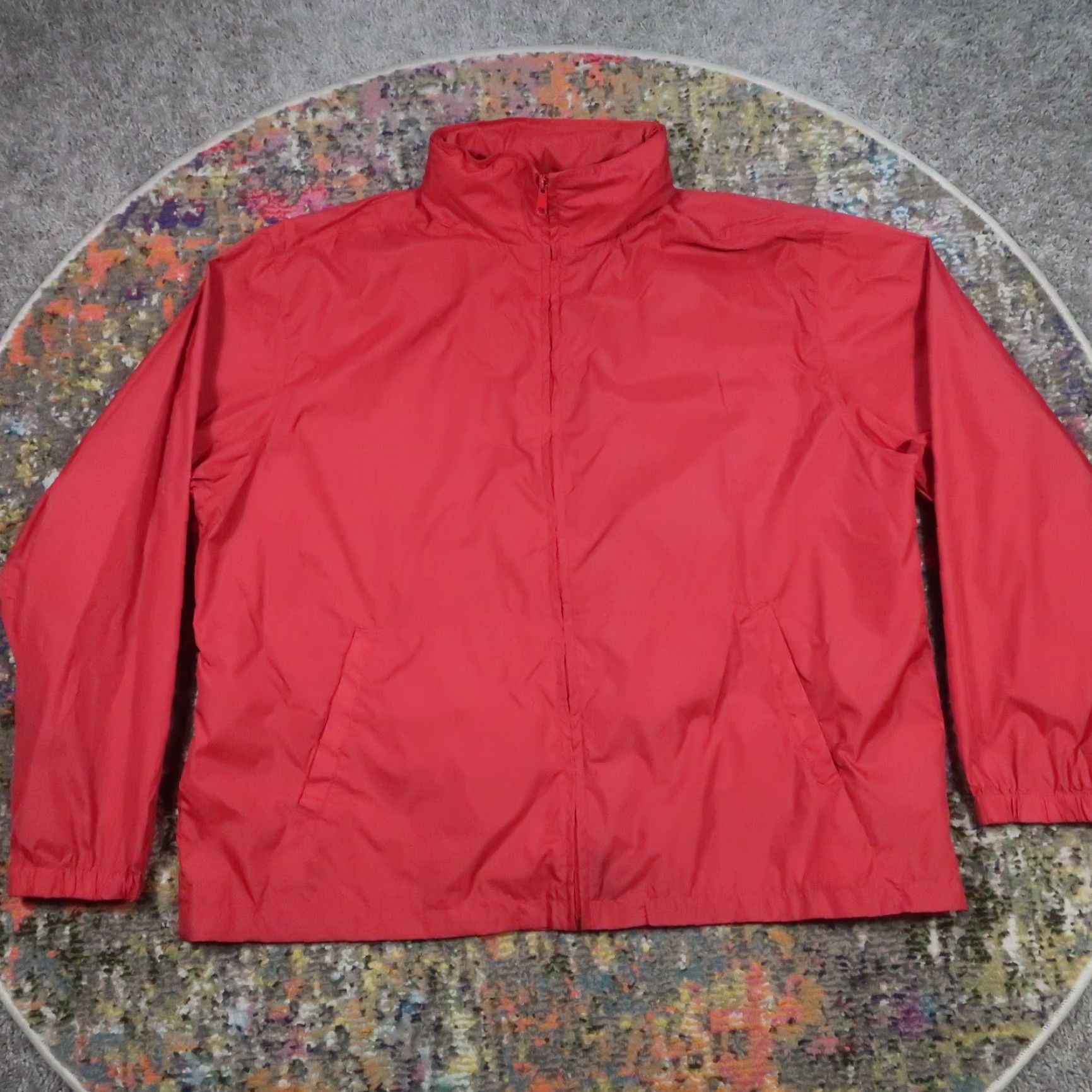 Eddie Bauer Eddie Bauer Ebtek Windbreaker Jacket XL Hooded Lightweight Red Mens Activewear Jacket Size US XL / EU 56 / 4 - 2 Thumbnail