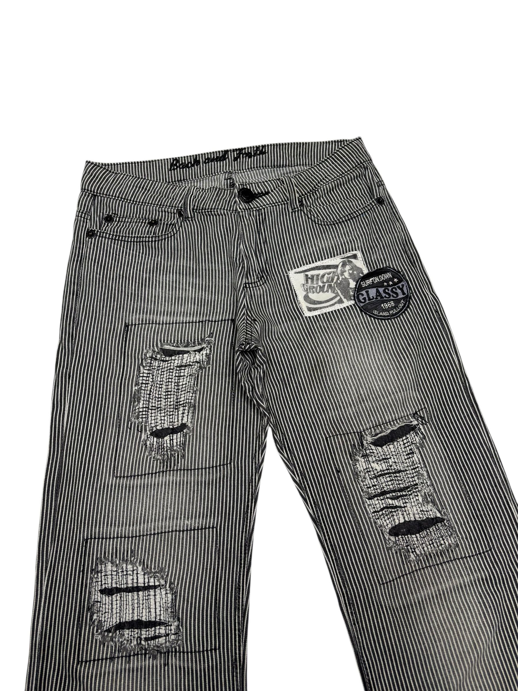 Hysteric Glamour Hysteric Glamour Style Hickory Stripe Back And Forth Jeans Size US 31 - 3 Thumbnail