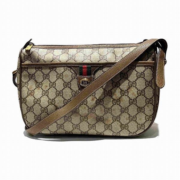 Gucci Gucci Gucci GG Supreme Shoulder Bag 89.02.077 Canvas Crossbody Bag 89.02.077 in Fair Condition Size ONE SIZE - 1 Thumbnail
