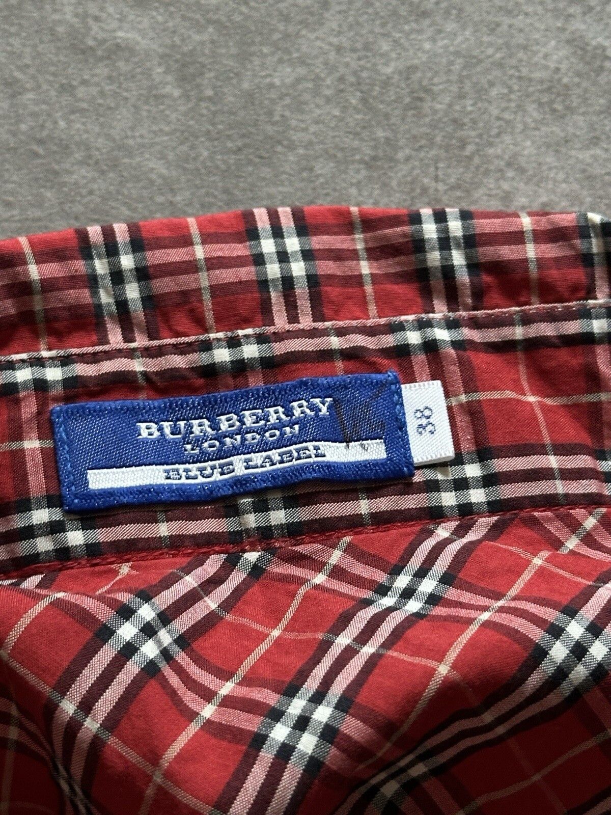 Burberry Burberry London Blue Label Plaid Red Shirt Size 38 Size XS / US 0-2 / IT 36-38 - 9 Thumbnail