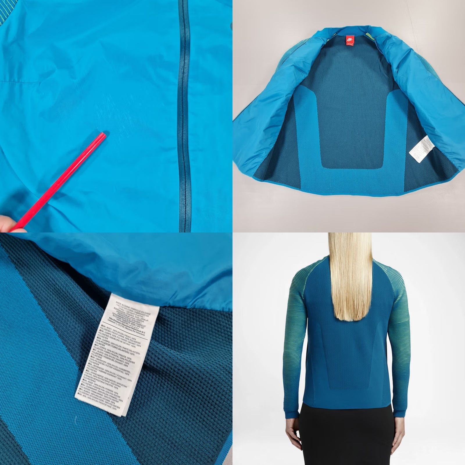Nike Nike Womens Jacket Blue Medium Hooded Zipped Pockets Track Jacket Short Description 828292 351 Size M / US 6-8 / IT 42-44 - 8 Thumbnail
