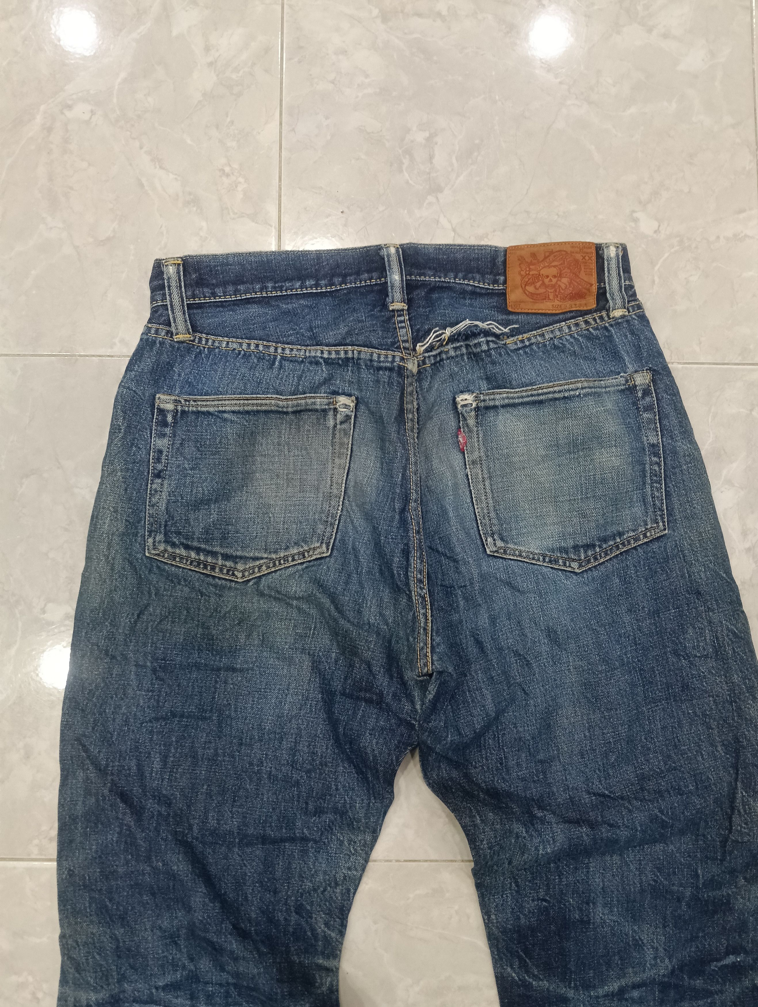 Skull Jeans by an Alchemist Sick Skull Jeans Selvedge Size US 31 - 5 Thumbnail