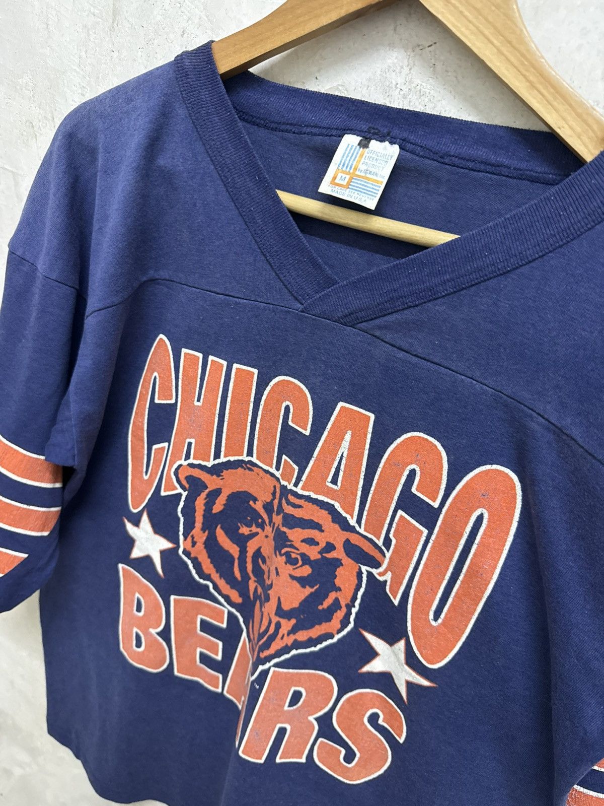 NFL Vintage 90s Chicago Bears NFL Sun Faded Tees Size US M / EU 48-50 / 2 - 5 Thumbnail