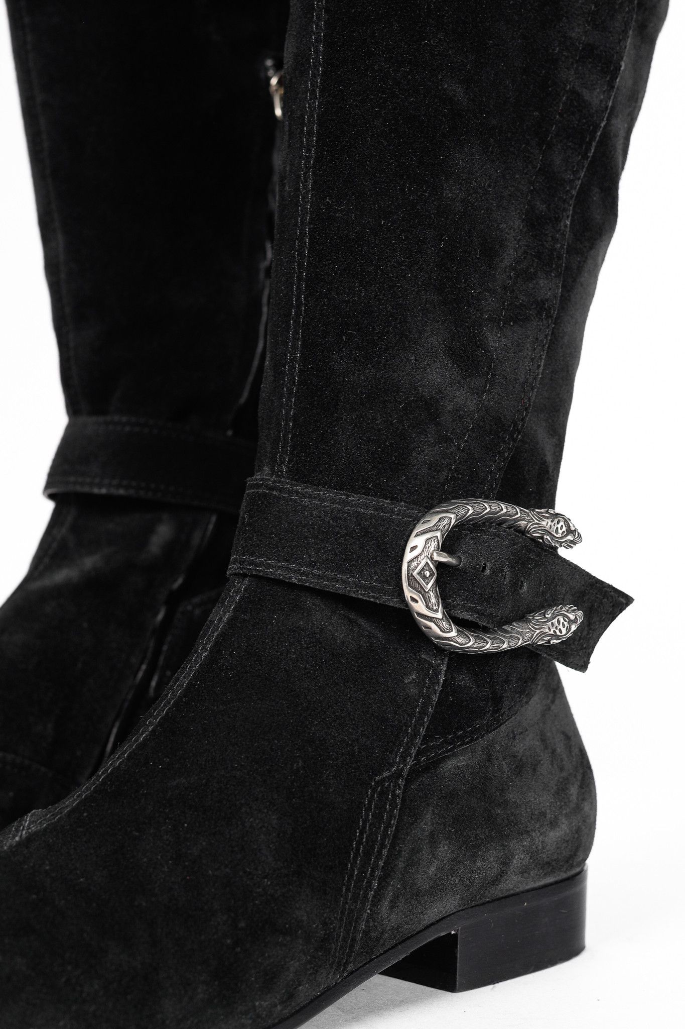 Gucci Gucci Dionysus Nero Suede Over-The-Knee Boots Size US 8.5 / IT 38.5 - 7 Thumbnail