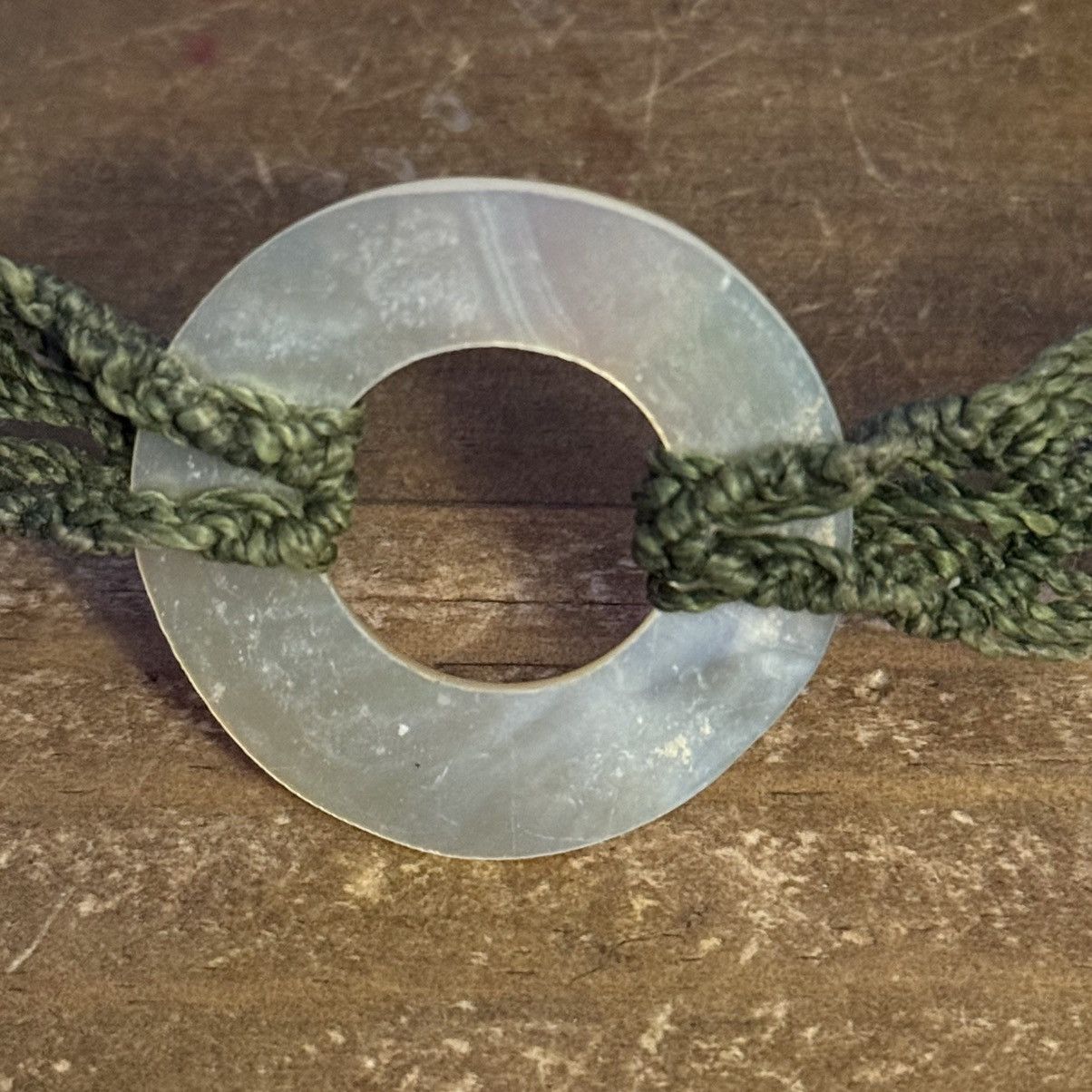 Other Green macrame mother of pearl choker necklace Size ONE SIZE - 3 Thumbnail
