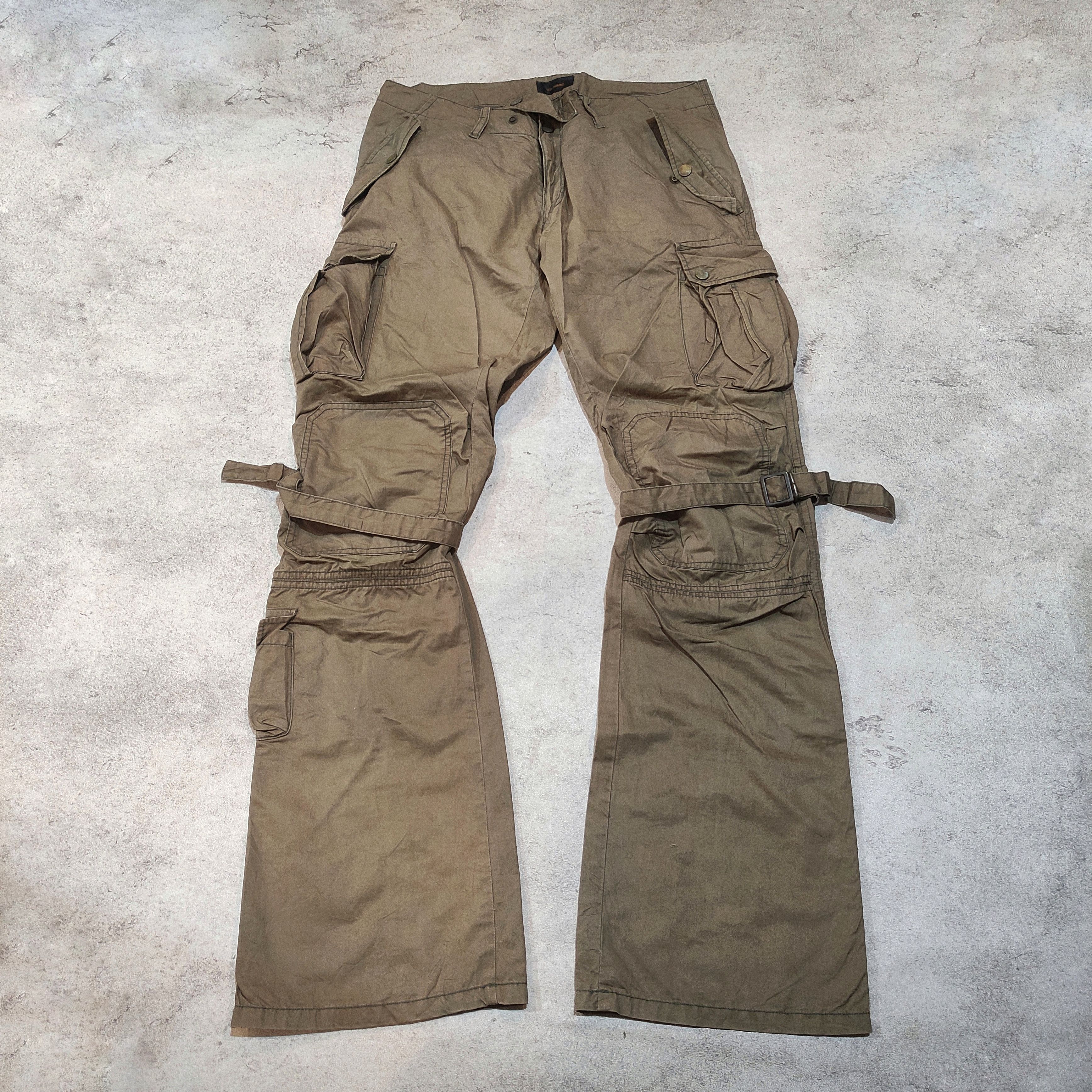 パンツ TETE HOMME flare cargo pants archive Tete Homme bondage cargo pants | Barhaine Archive