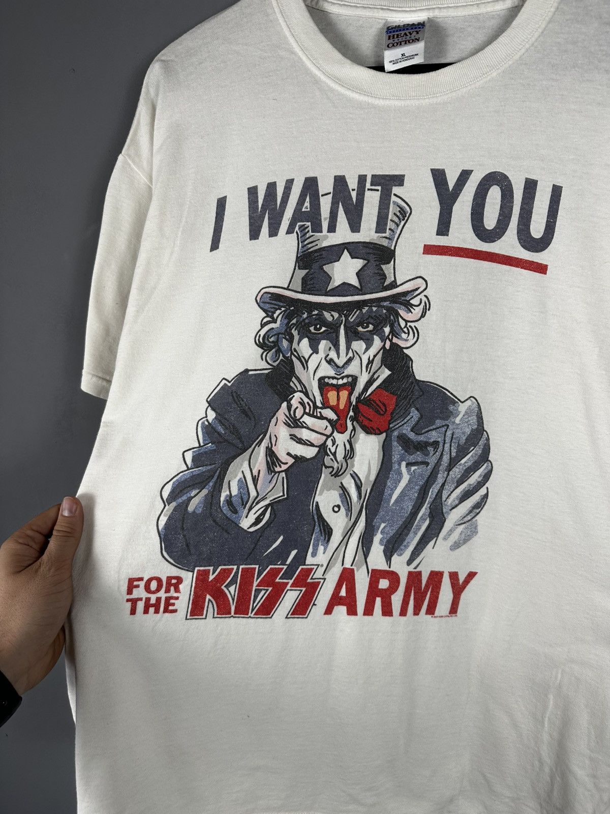 Vintage Vintage Kiss band tee 2007 Uncle Sam alike Size US XL / EU 56 / 4 - 4 Thumbnail