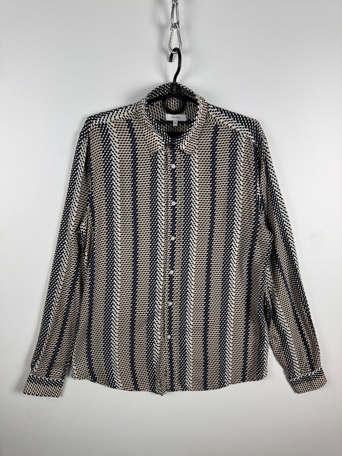 Reiss Reiss Geometric Print Mens Shirt Long Sleeve Size M Size US M / EU 48-50 / 2 - 1 Thumbnail