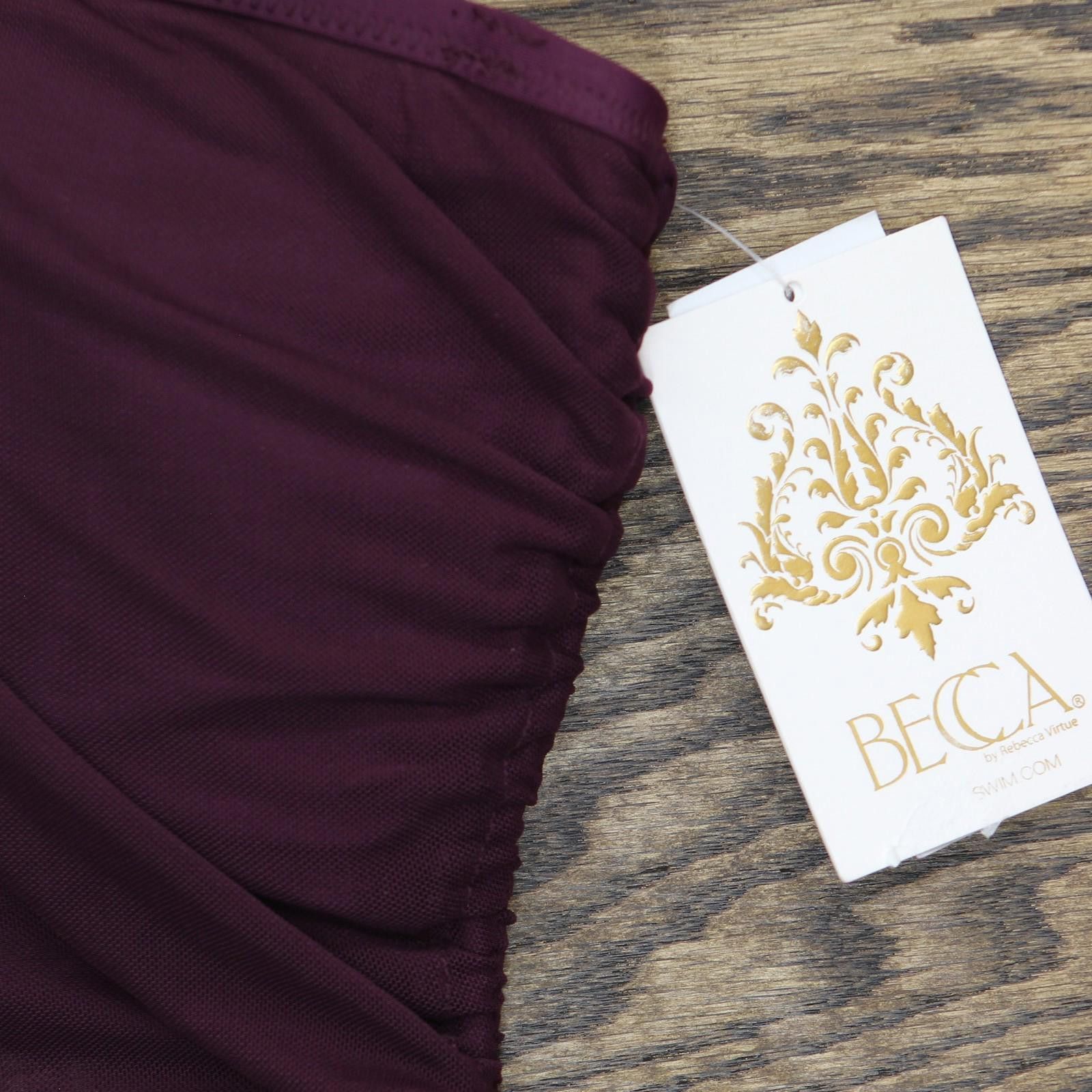 Other New Becca Muse Tankini Swim Top 733557 Aubergine Purple L Size ONE SIZE - 3 Thumbnail