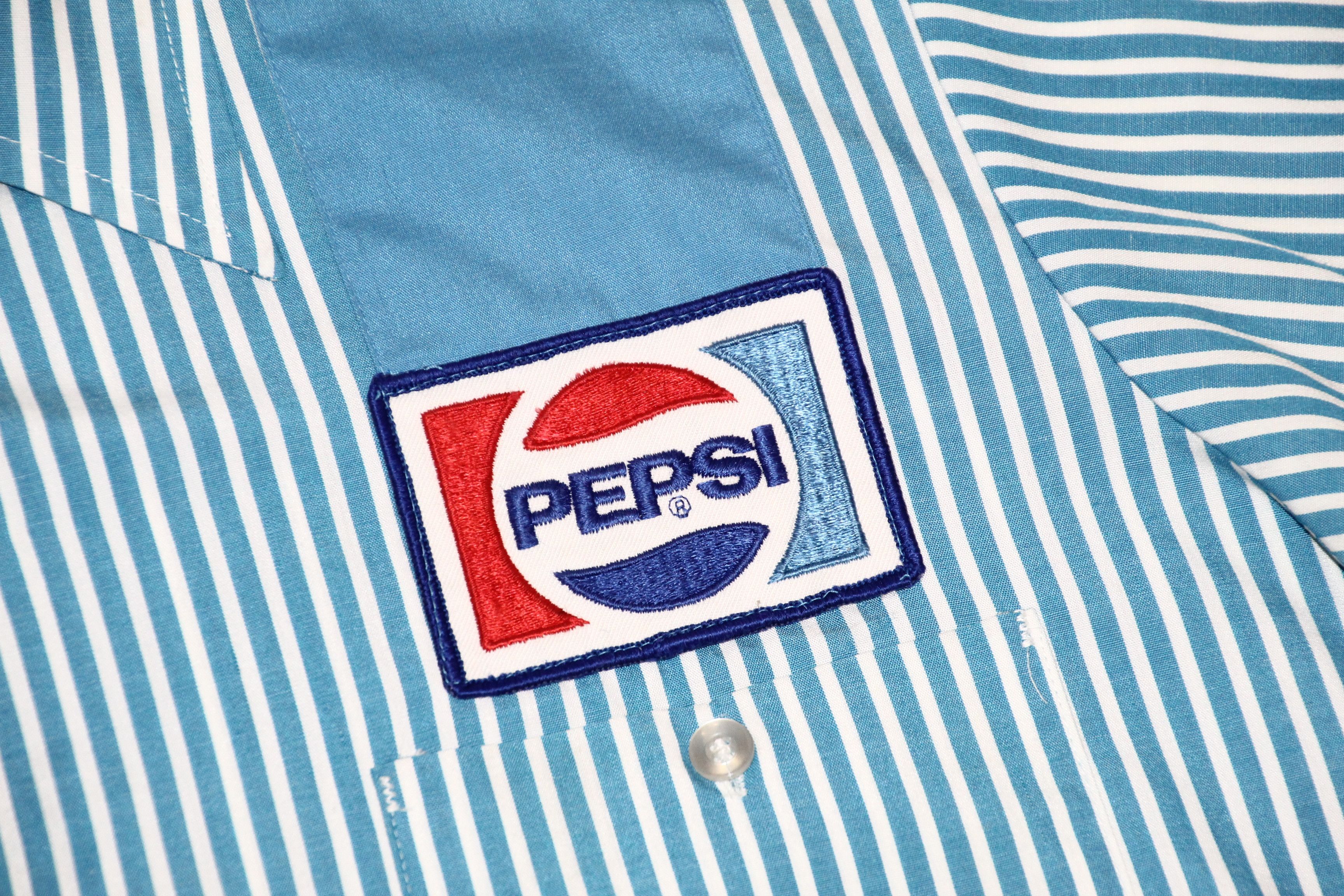 Sports Specialties 70s Perma-Neat Retro Stripes Uniform Pepsi BowlingName Shirt Size US M / EU 48-50 / 2 - 3 Thumbnail