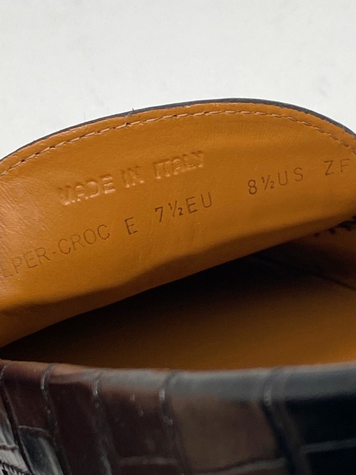 Bally Bally Keeper Croc-Embossed Leather Driving Loafers size 8.5 Size US 8.5 / EU 41-42 - 8 Thumbnail