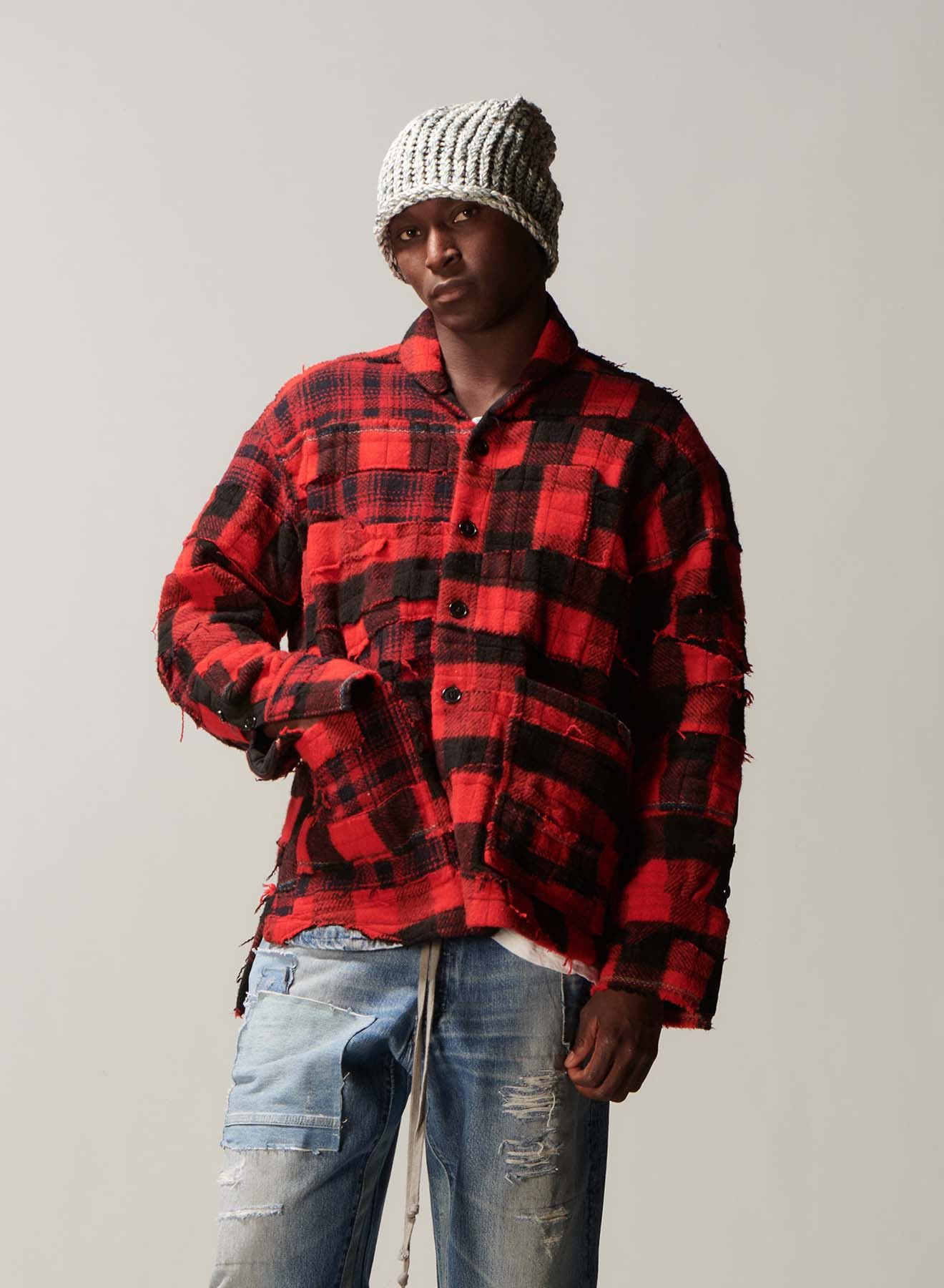 Greg Lauren Greg Lauren Buffalo Stitchwork Boxy Jacket Size US L / EU 52-54 / 3 - 1 Thumbnail