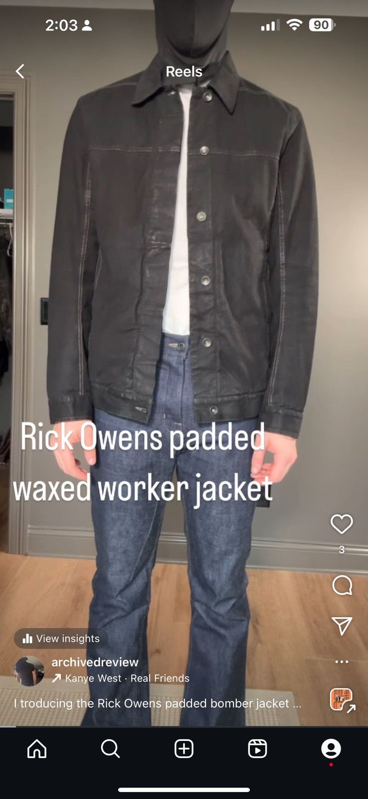 Rick Owens × Rick Owens Drkshdw Rick Owens DRKSHDW Worker Jacket Size US XL / EU 56 / 4 - 17 Thumbnail