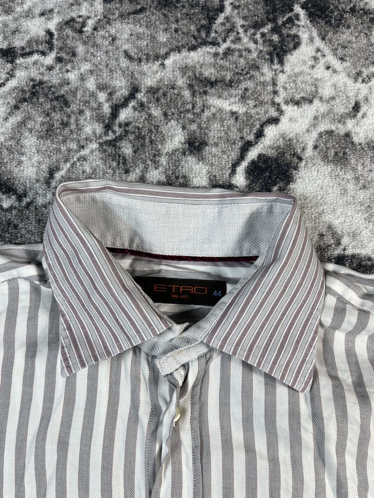 Etro ETRO Milano Striped Button Up Shirt Italy Size US XL / EU 56 / 4 - 5 Thumbnail