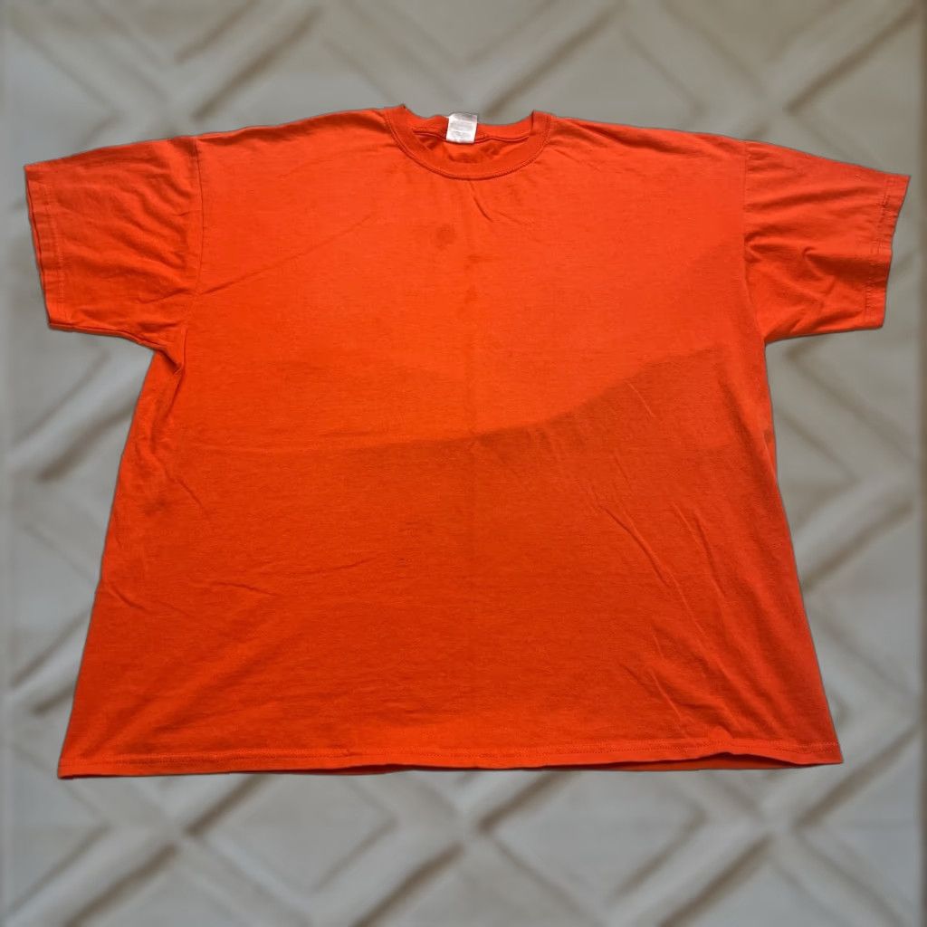 Jerzees JERZEES Shirt Adult 2XL Orange Solid Heavyweight Crew Neck Cotton Blend Jersey Short Sleeve T-Shirt Size US XXL / EU 58 / 5 - 1 Thumbnail