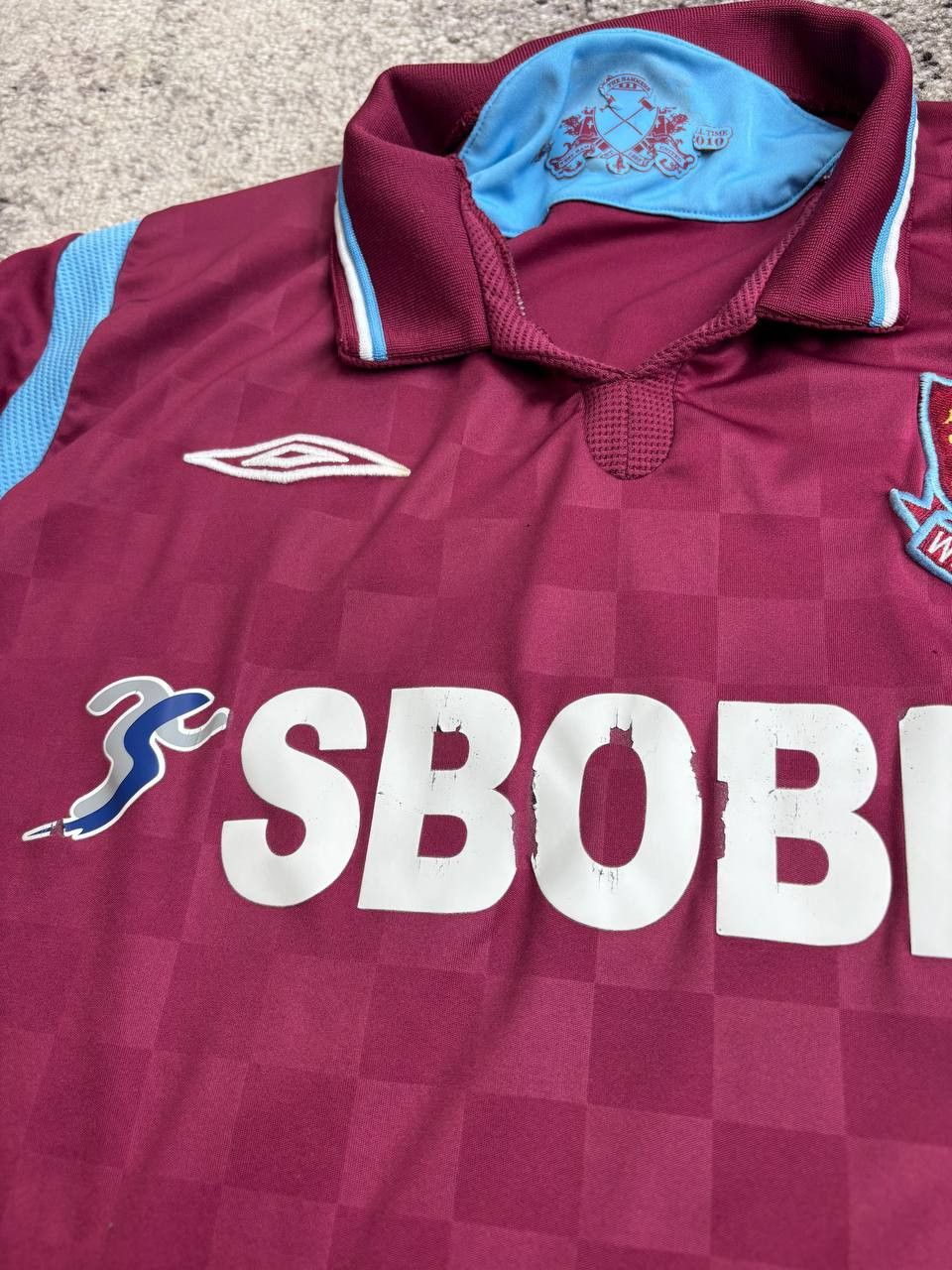 Umbro Vintage West Ham United 2009 Umbro Jersey - Tomkins #30 Size US L / EU 52-54 / 3 - 14 Thumbnail